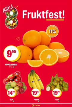 Forhåndsvisning av Coop Extra kundeavis gyldig fra 06.04.2026 | Side: 8 | Produkter: Epler, Appelsiner, Bananer, Pærer