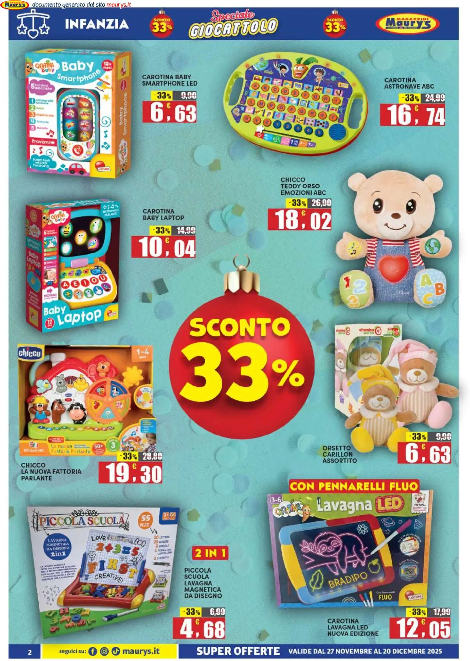 Volantino Maury's del 27.11.2025 | Pagina: 2