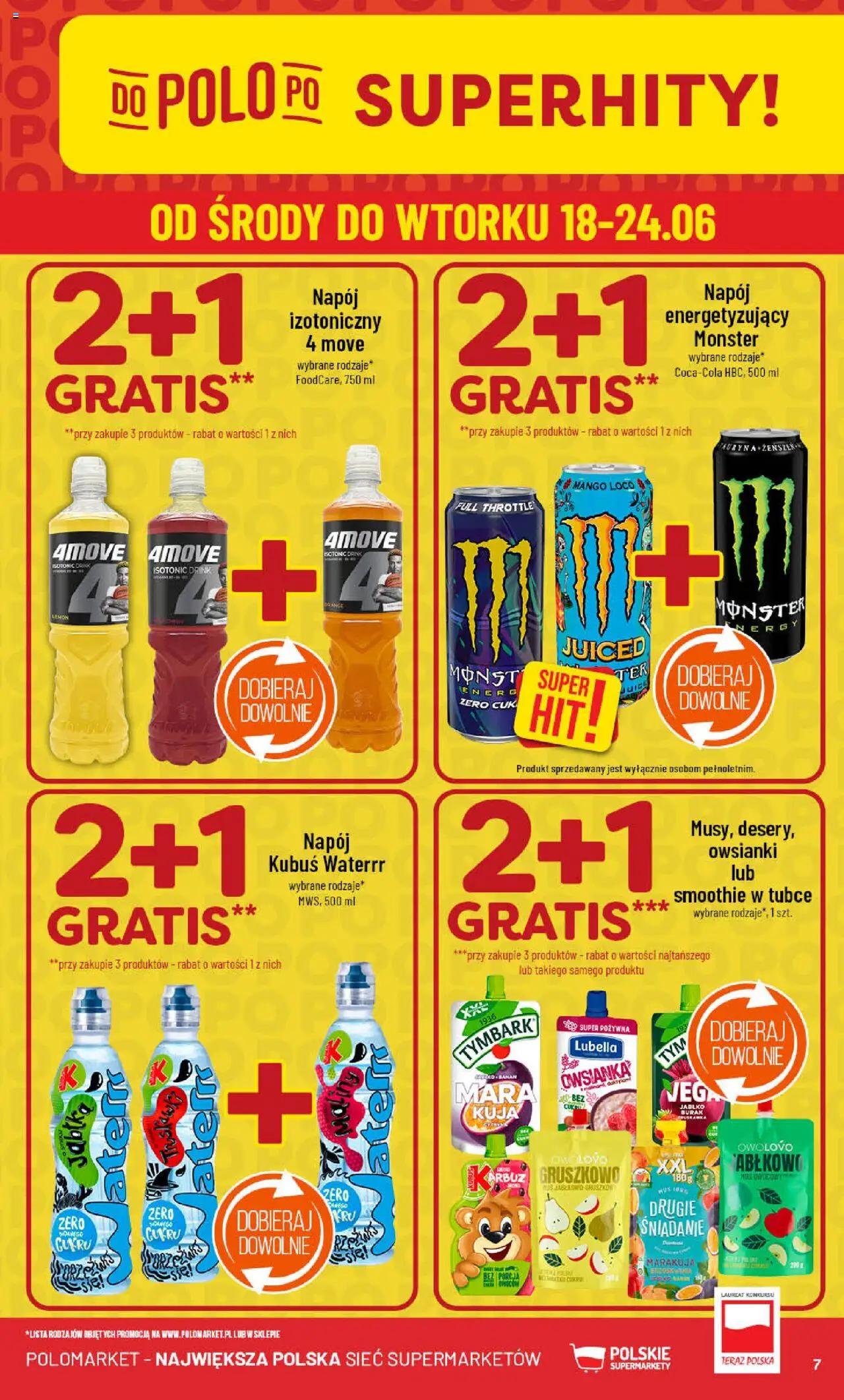 POLOmarket Gazetka od 18.06.2025 | Strona: 7 | Produkty: Mango, Burak, Owsianka, Smoothie