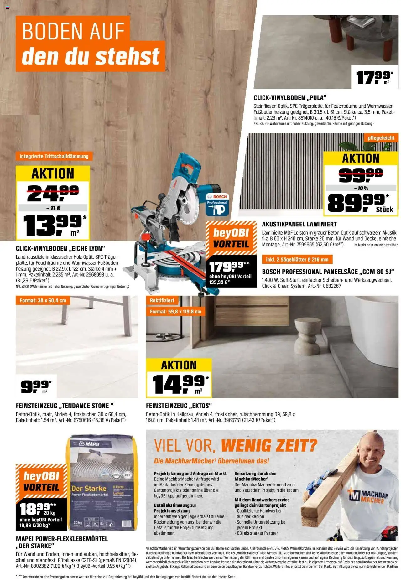 Obi Biberstärke Angebote - gültig ab dem 16.07.2025 | Seite: 17 | Produkte: Bosch