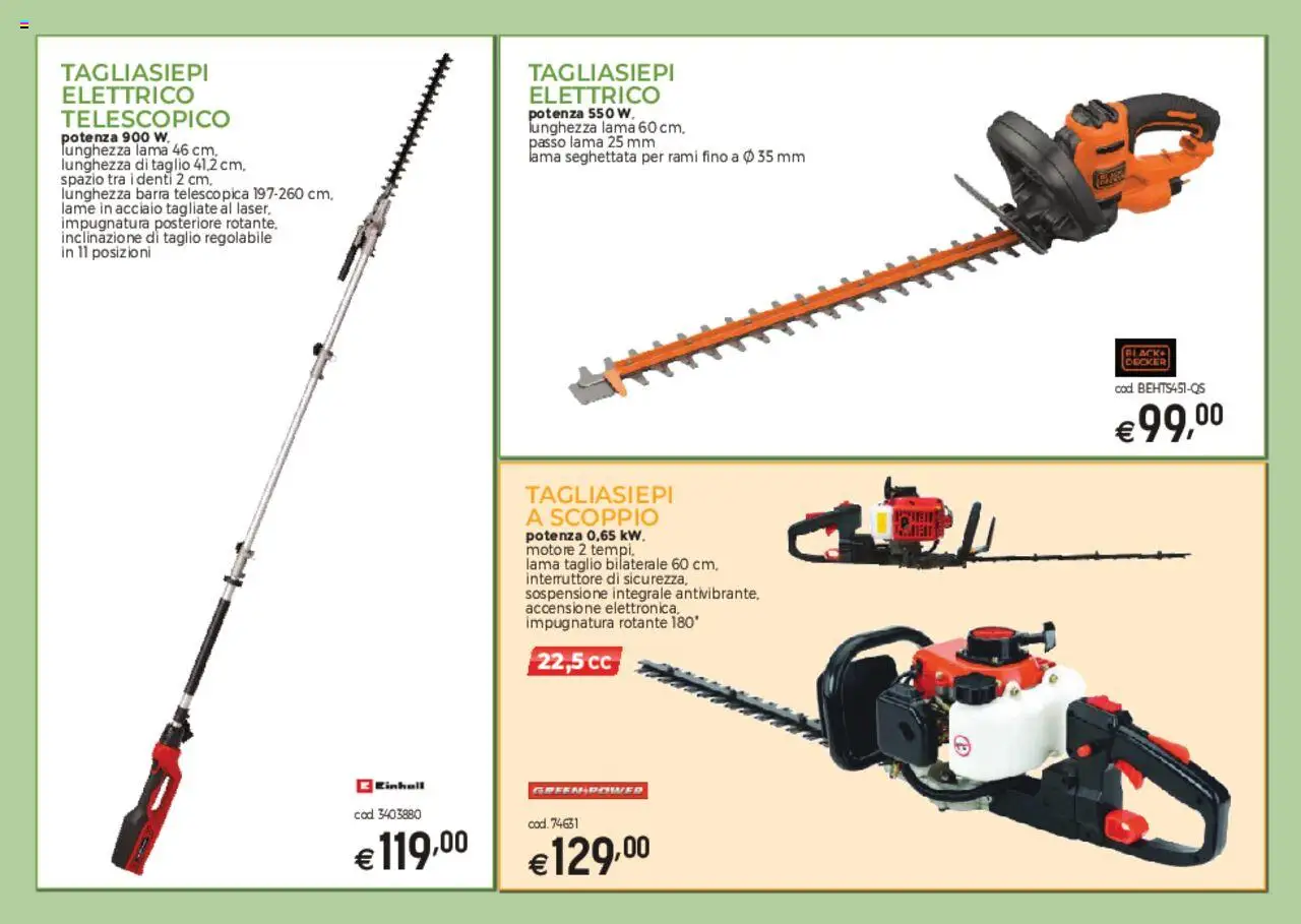 Volantino Brico OK del 03.03.2025 | Pagina: 11 | Prodotti: Tagliasiepi