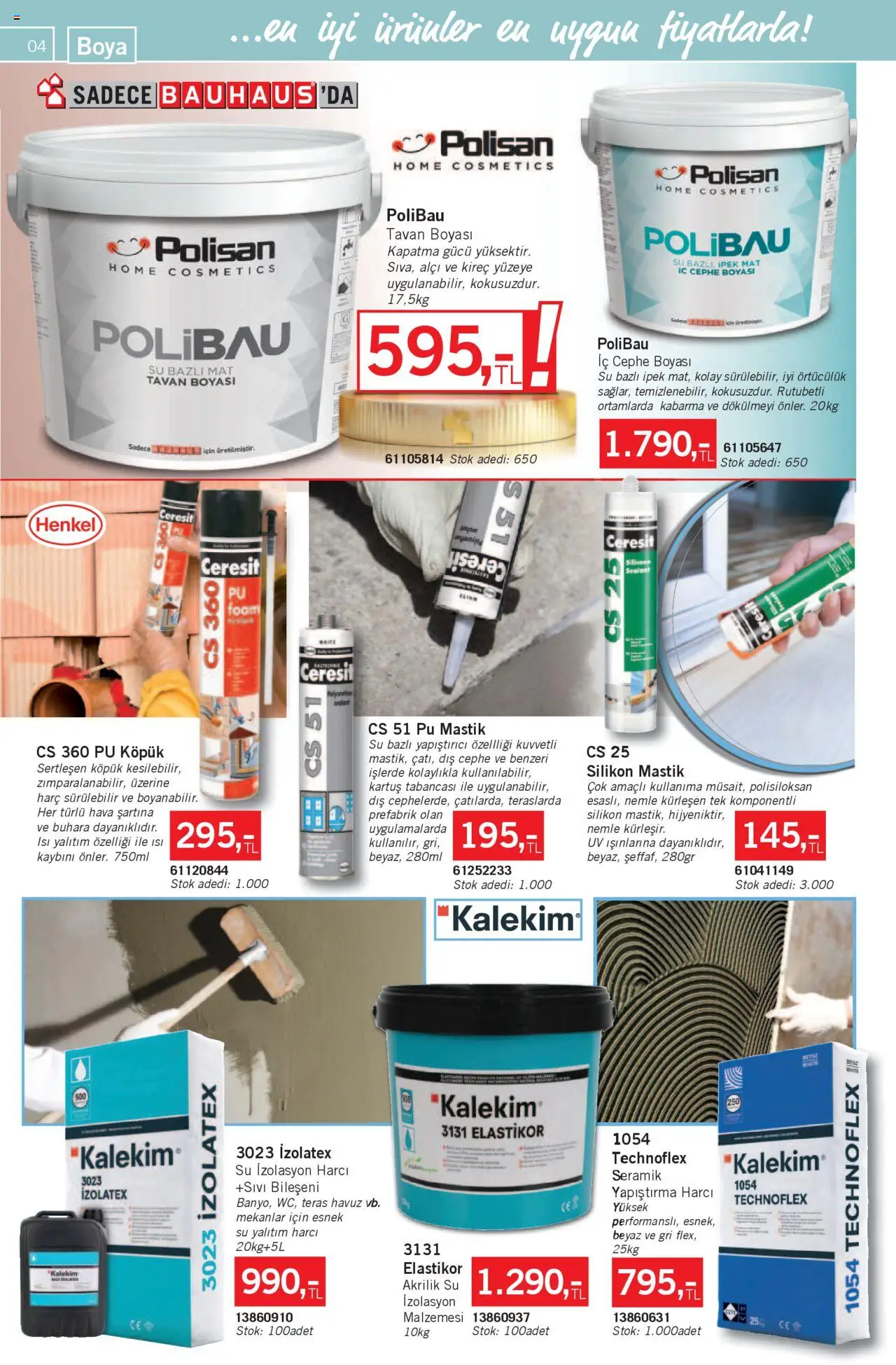 Bauhaus Katalog - 03.10.2025 tarihinden itibaren geçerlidir | Sayfa: 4 | Ürünler: Su, Kartuş