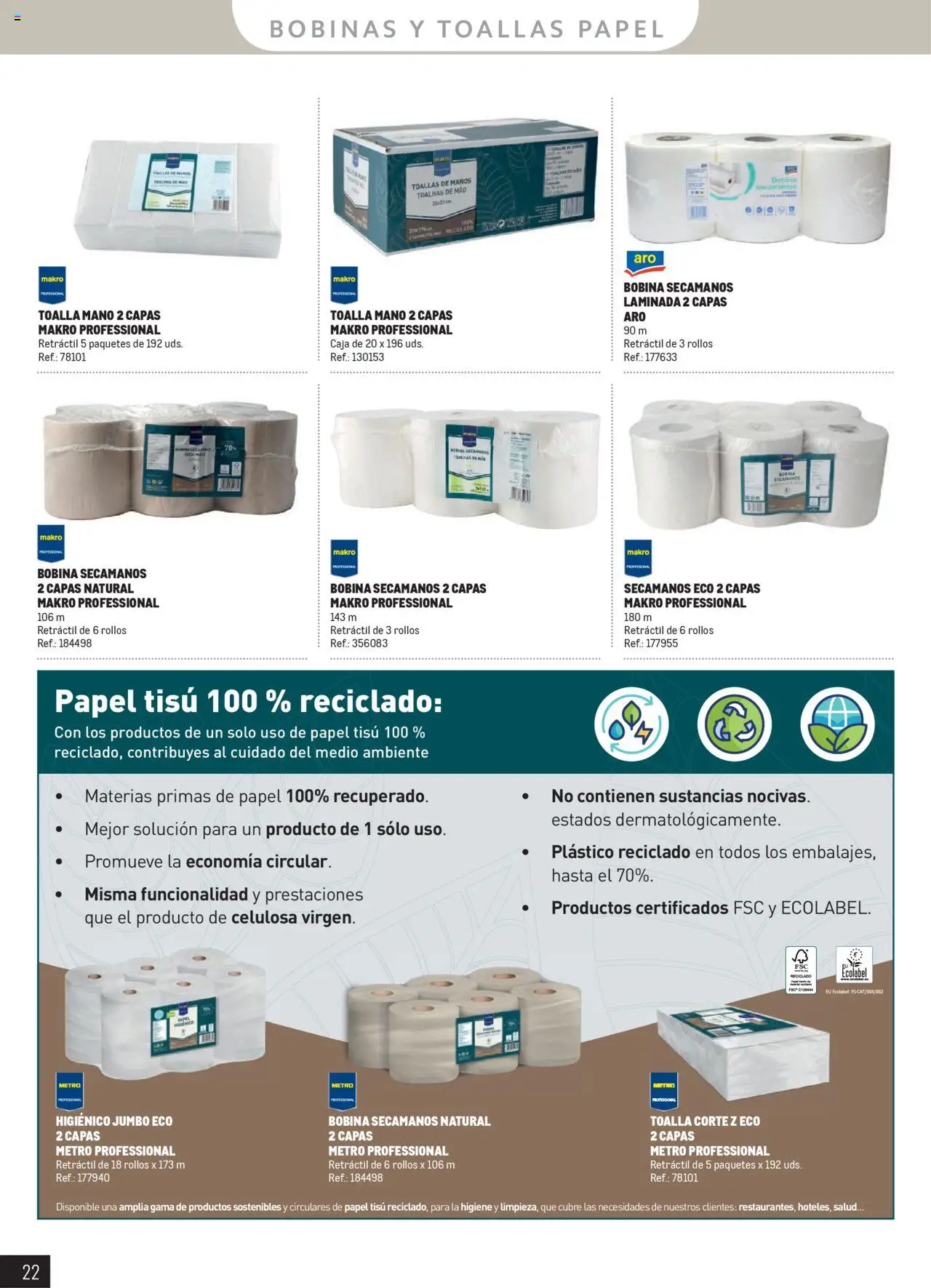 Makro - Catálogo Limpieza - Prat │ válido desde el 11.06.2025 | Página: 22 | Productos: Caja