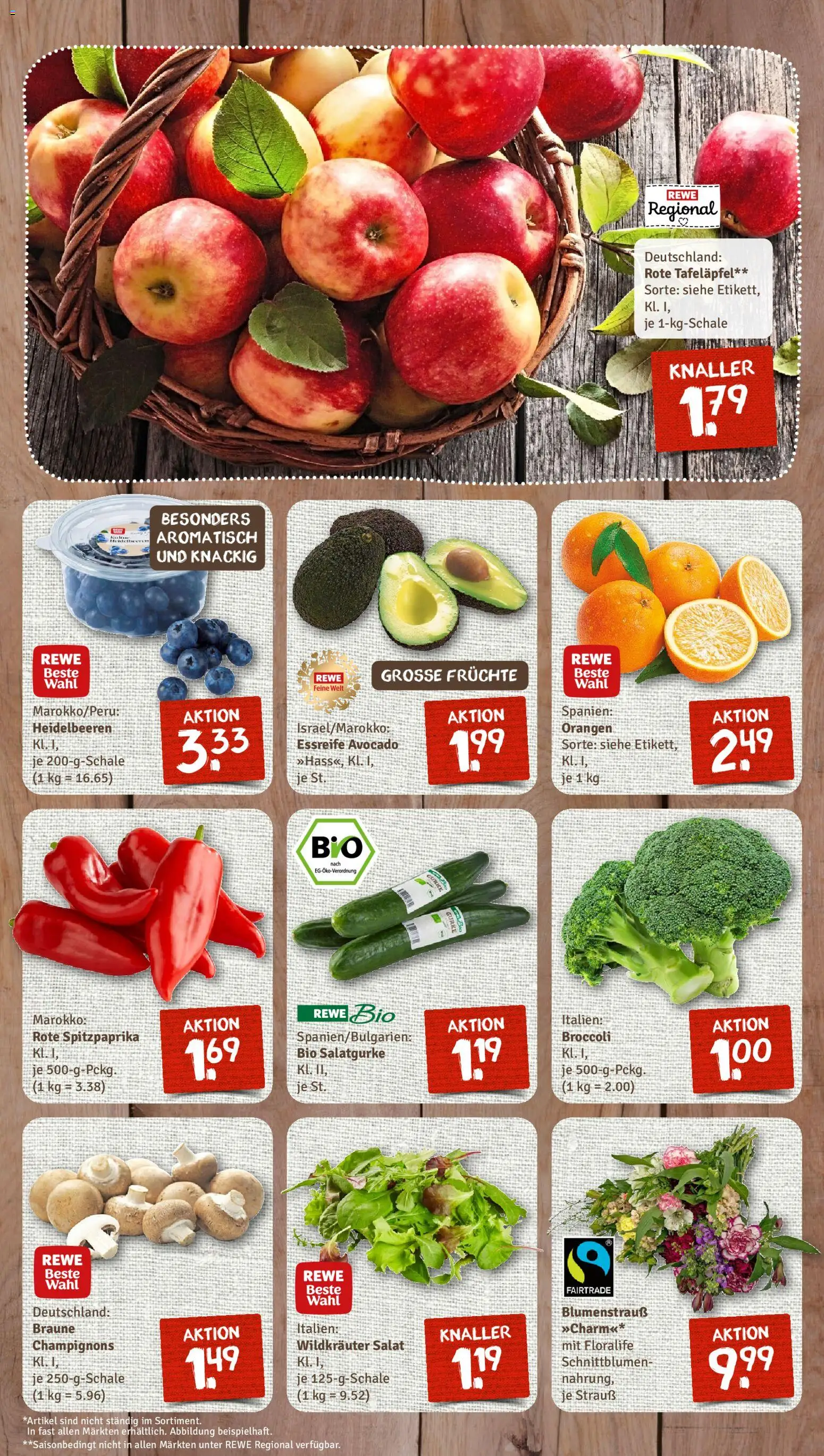 Nahkauf Prospekt – gültig ab 09.03.2026 | Seite: 3 | Produkte: Orangen, Heidelbeeren, Avocado, Champignons