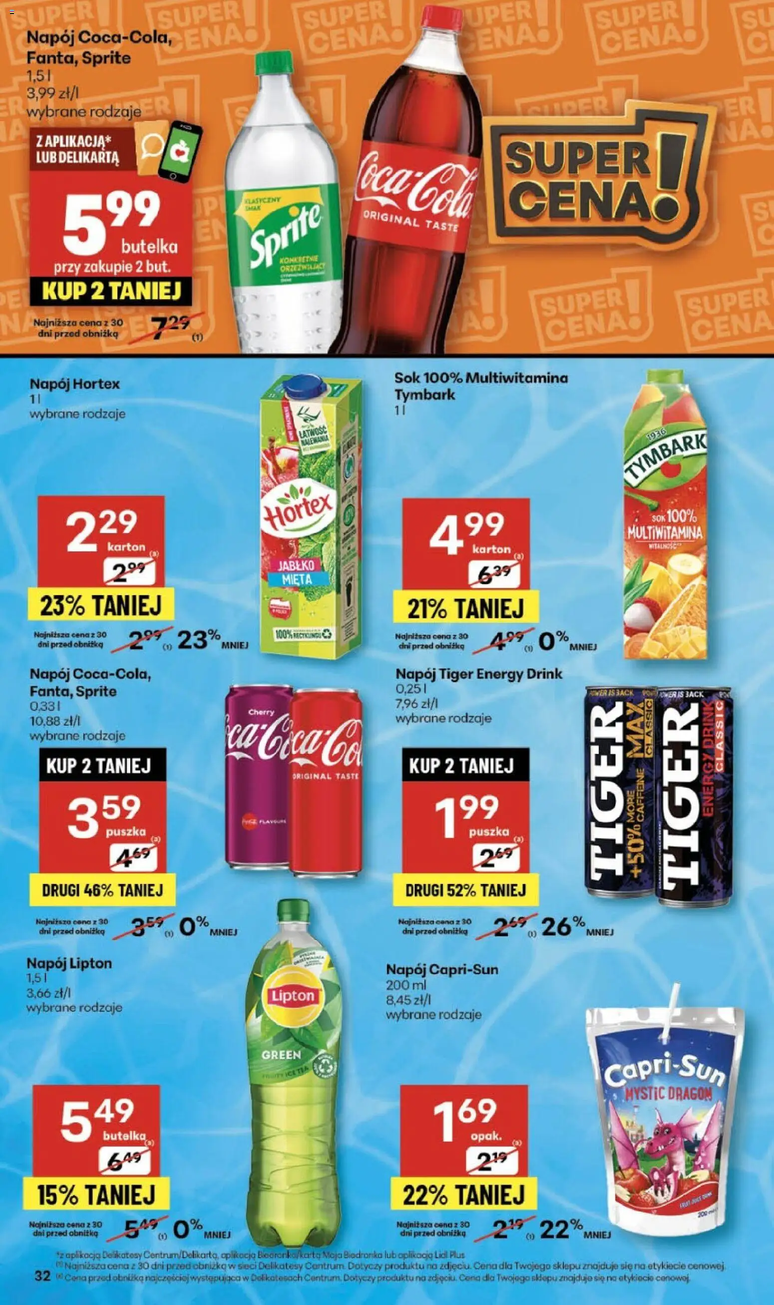 Delikatesy Centrum Black Friday od 20.11.2025 | Strona: 32 | Produkty: Sprite, Delikatesy, Mięta, Sok