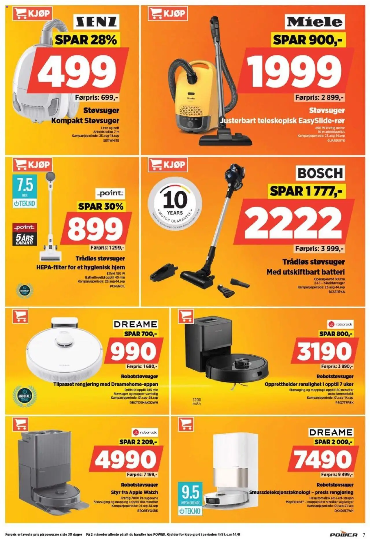  | Side: 7 | Produkter: Robotstøvsuger, Håndstøvsuger, Støvsuger, Batteri
