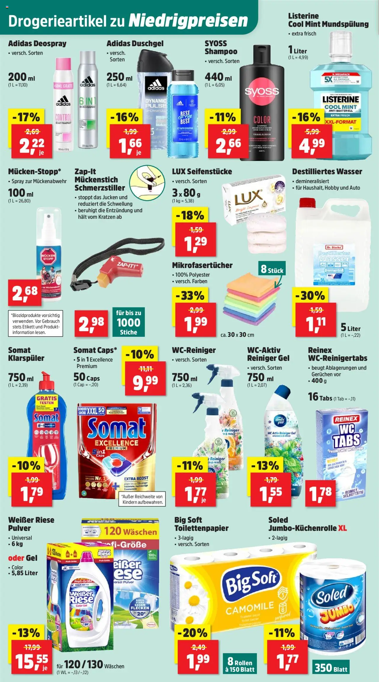 Thomas Philipps Prospekt - gültig ab dem 21.07.2025 | Seite: 6 | Produkte: Duschgel, Shower Gel, Listerine, Toilettenpapier