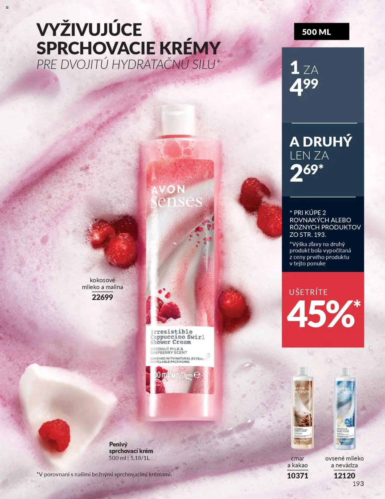 Katalóg Avon  2025 │ platný od 31.08.2025 | Strana: 195 | Produkty: Mlieko, Kokosové mlieko, Krém, Kakao