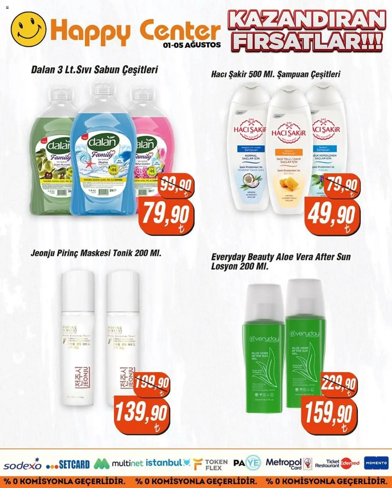 Happy Center Katalog - 01.08.2025 tarihinden itibaren geçerlidir | Sayfa: 1 | Ürünler: Şampuan, Hindistan Cevizi, Sabun, Pirinç