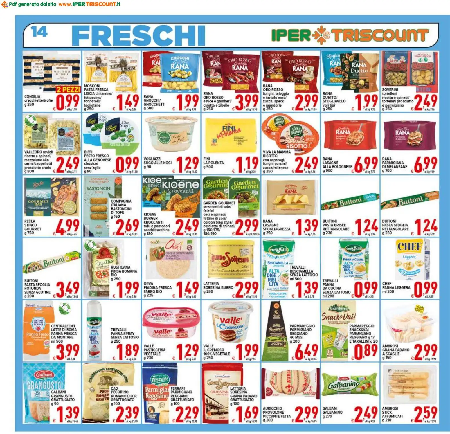 Volantino Ipertriscount del 26.01.2026 | Pagina: 14 | Prodotti: Ceci, Pomodori, Pasta, Astice