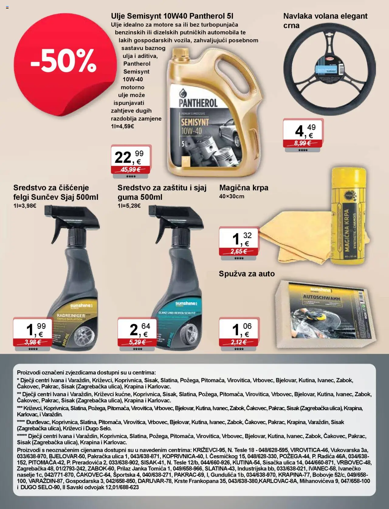 KTC katalog | vrijedi od 07.08.2025 | Stranica: 12 | Proizvodi: Motorno ulje, Spužva, Ulje, Krpa