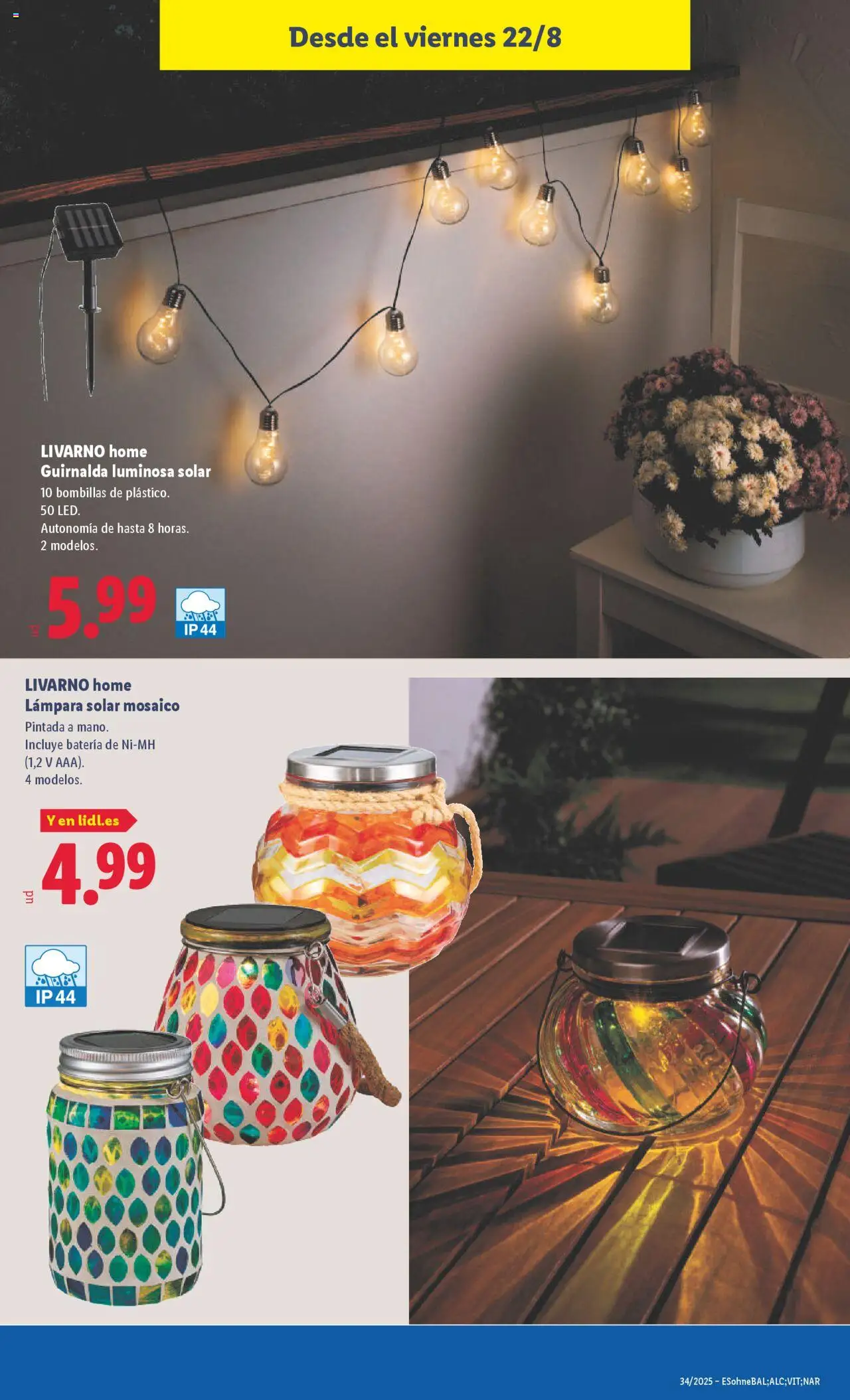Lidl catálogo de bazar VAL │ válido desde el 18.08.2025 | Página: 21 | Productos: Batería, Lámpara