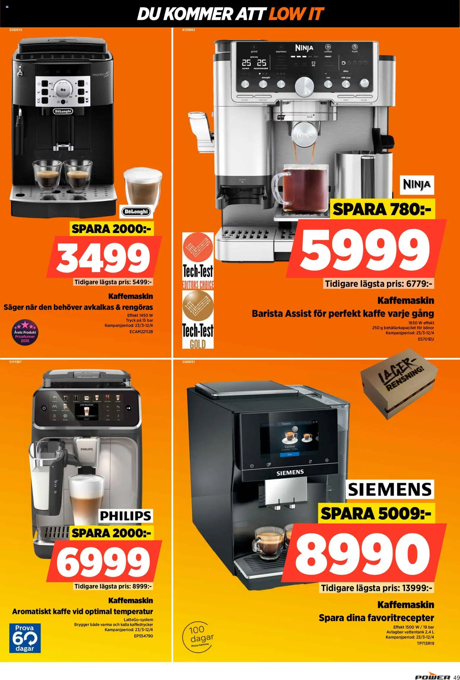 Power reklamblad aktuell från 23.03.2026 | Sida: 49 | Produkter: Kaffe, Bönor