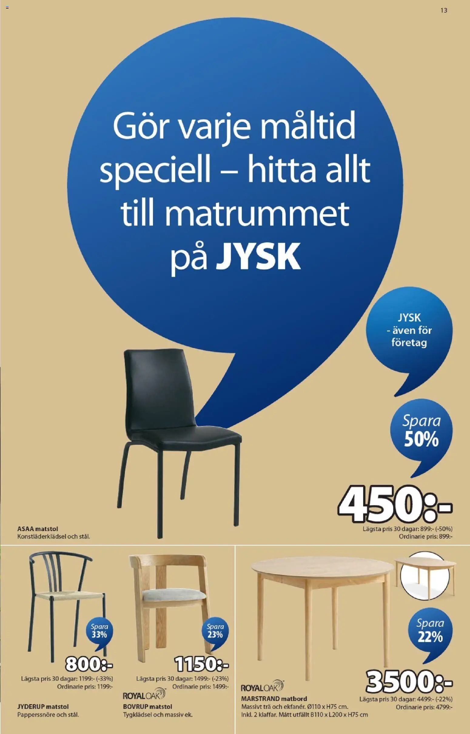 JYSK reklamblad aktuell från 02.03.2026 | Sida: 13