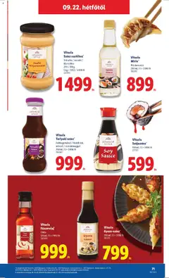 Lidl akciós ujság - amely érvényes a következő dátumtól: 18.09.2025 | Oldal: 71