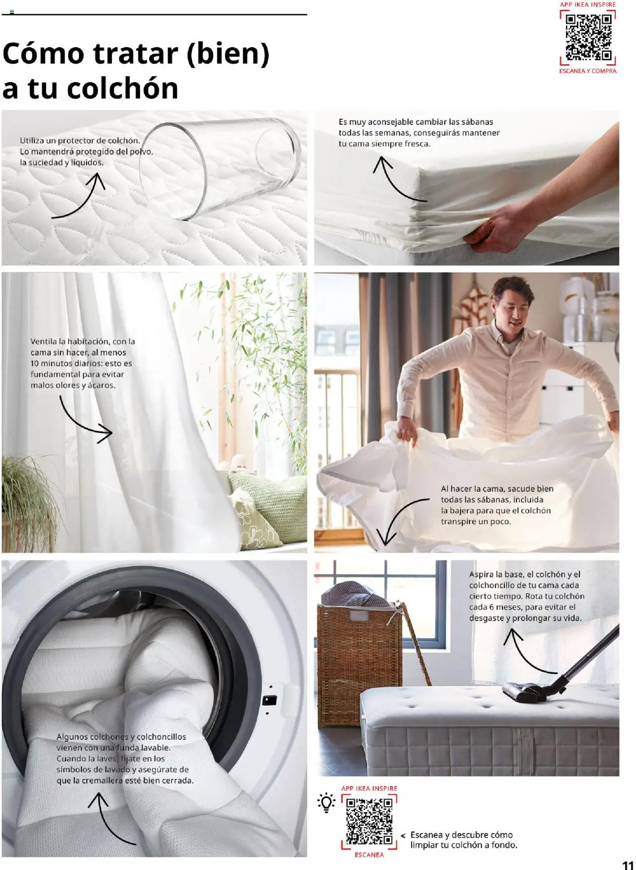 Catálogo IKEA Confort │ válido desde el 04.02.2025 | Página: 11 | Productos: Colchon, Funda, Cama