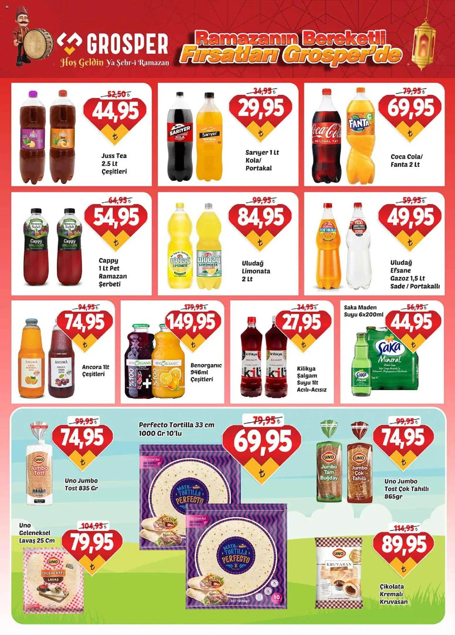 Grosper Katalog - 27.02.2026 tarihinden itibaren geçerlidir | Sayfa: 16 | Ürünler: Çikolata, Meyve suyu, Portakal, Meyve