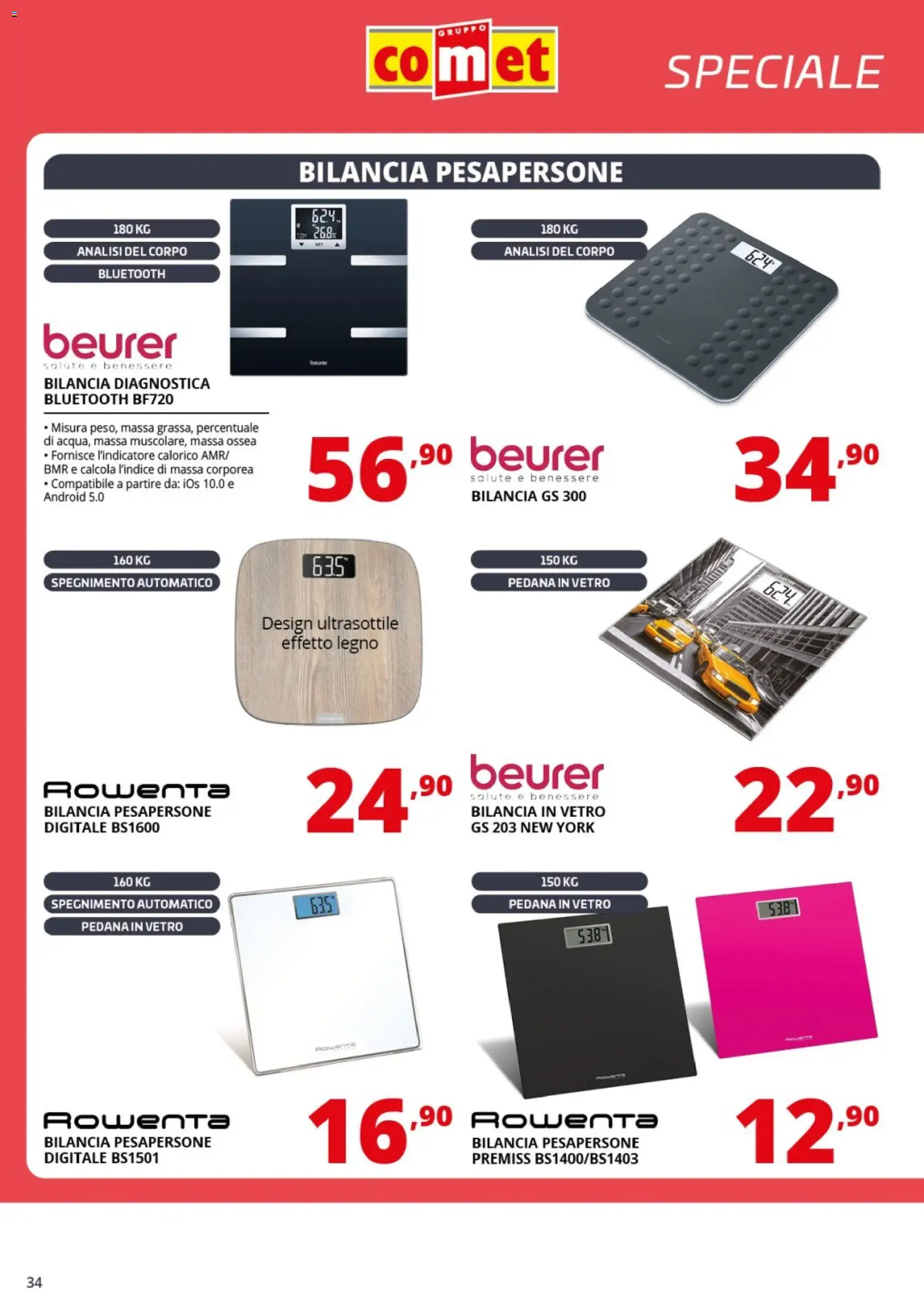 Volantino Comet del 31.10.2025 | Pagina: 34 | Prodotti: Tè, Bilancia