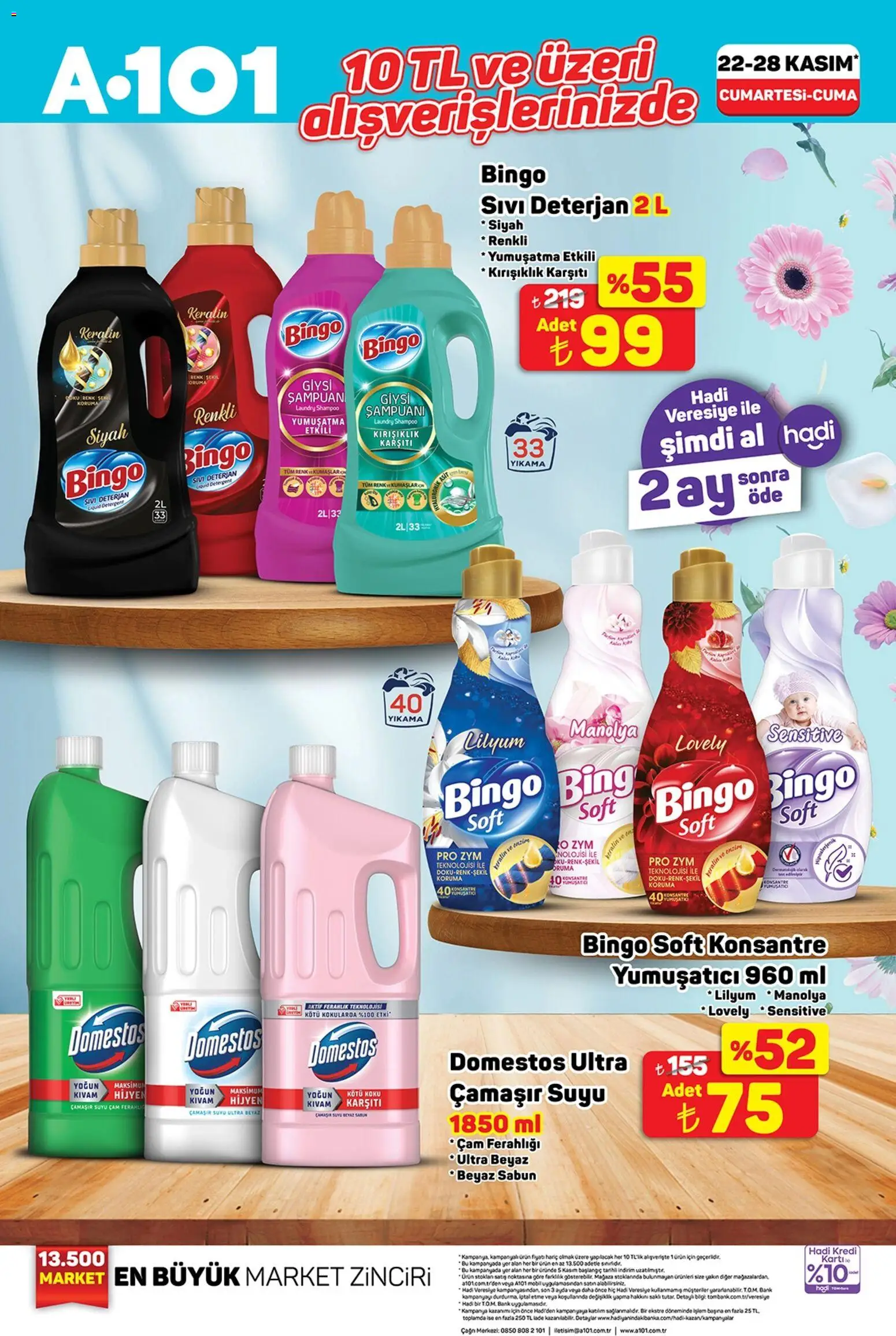 A101 Katalog - 22.11.2025 tarihinden itibaren geçerlidir | Sayfa: 4 | Ürünler: Şampuan, Sabun, Yumuşatıcı, Koku