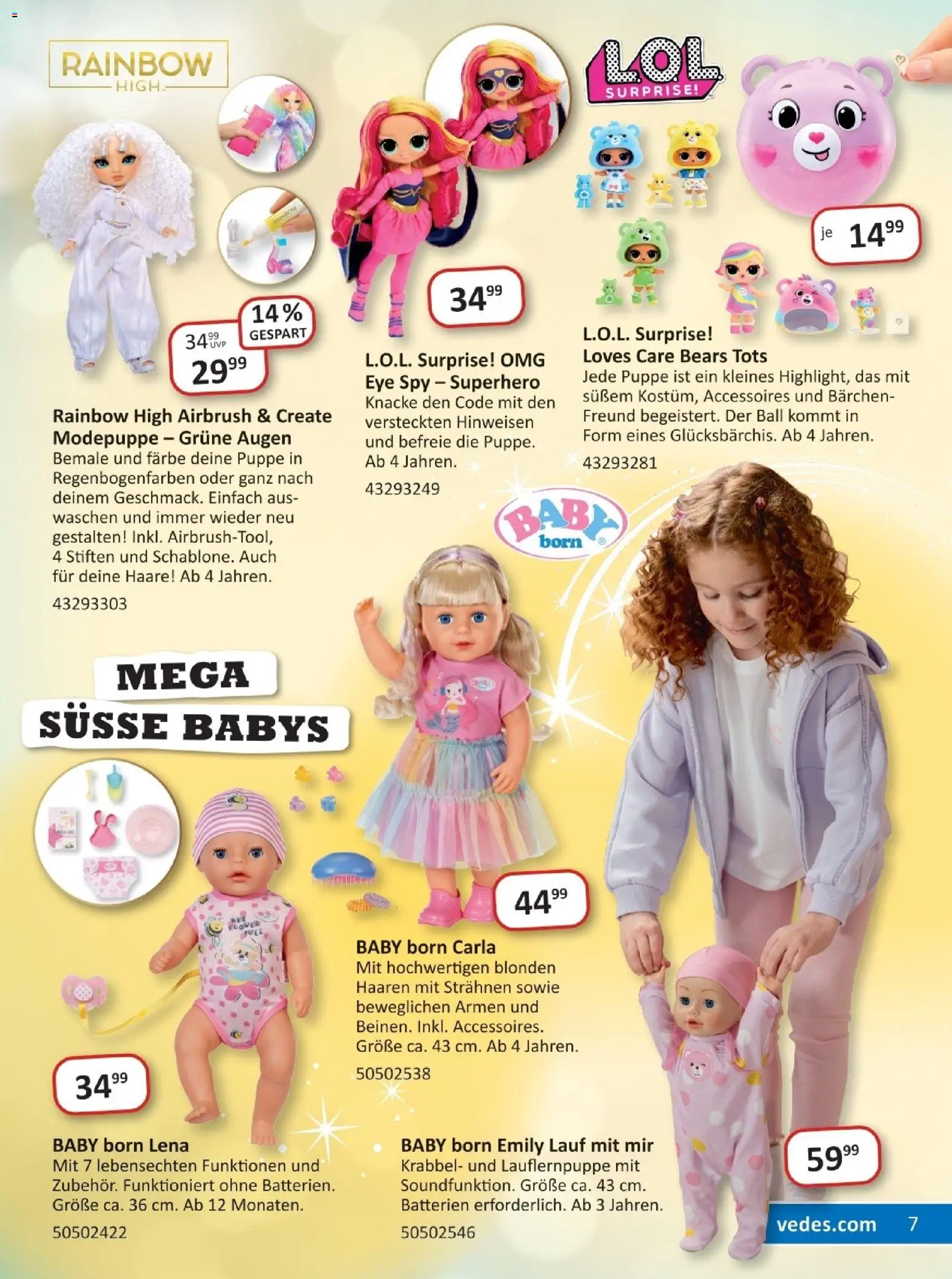 Vedes Illustrecke Weihnachten – gültig ab 01.11.2025 | Seite: 7 | Produkte: Batterien