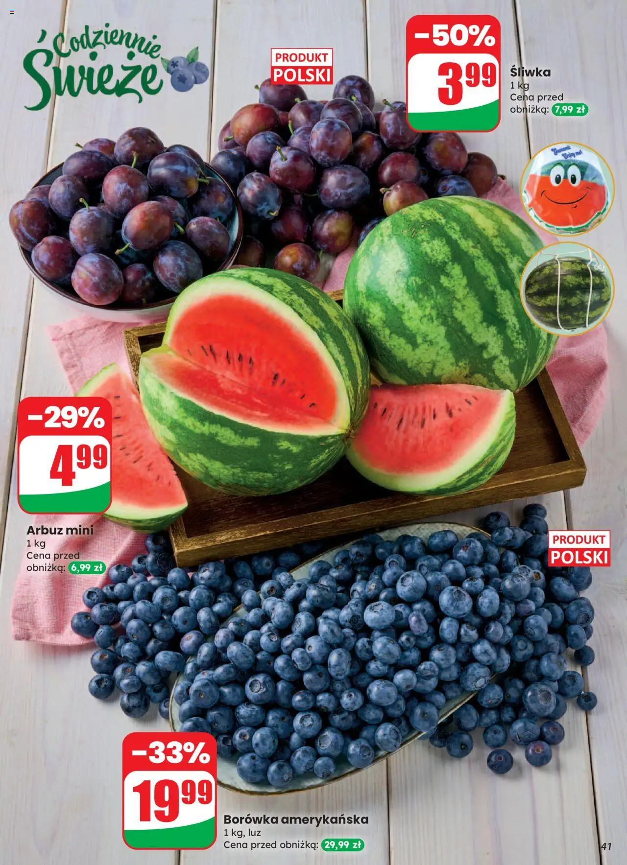 Dino Gazetka od 13.08.2025 | Strona: 41 | Produkty: Arbuz, Borówka amerykańska