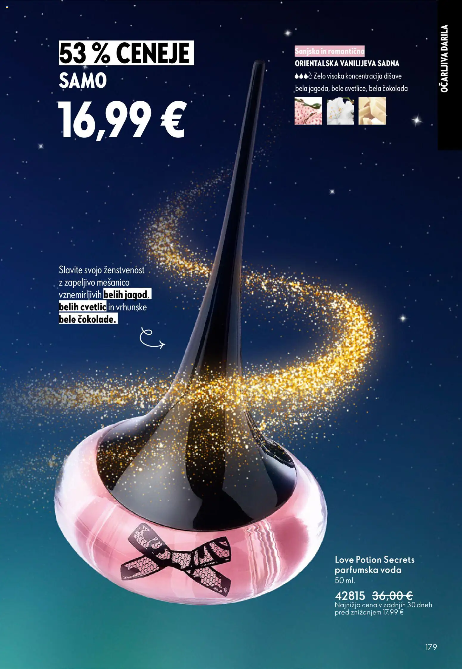 Novi Oriflame katalog ponudbe – veljaven od 19.11.2025 | Stran: 179 | Izdelki: Cokolada, Voda, Parfumska voda