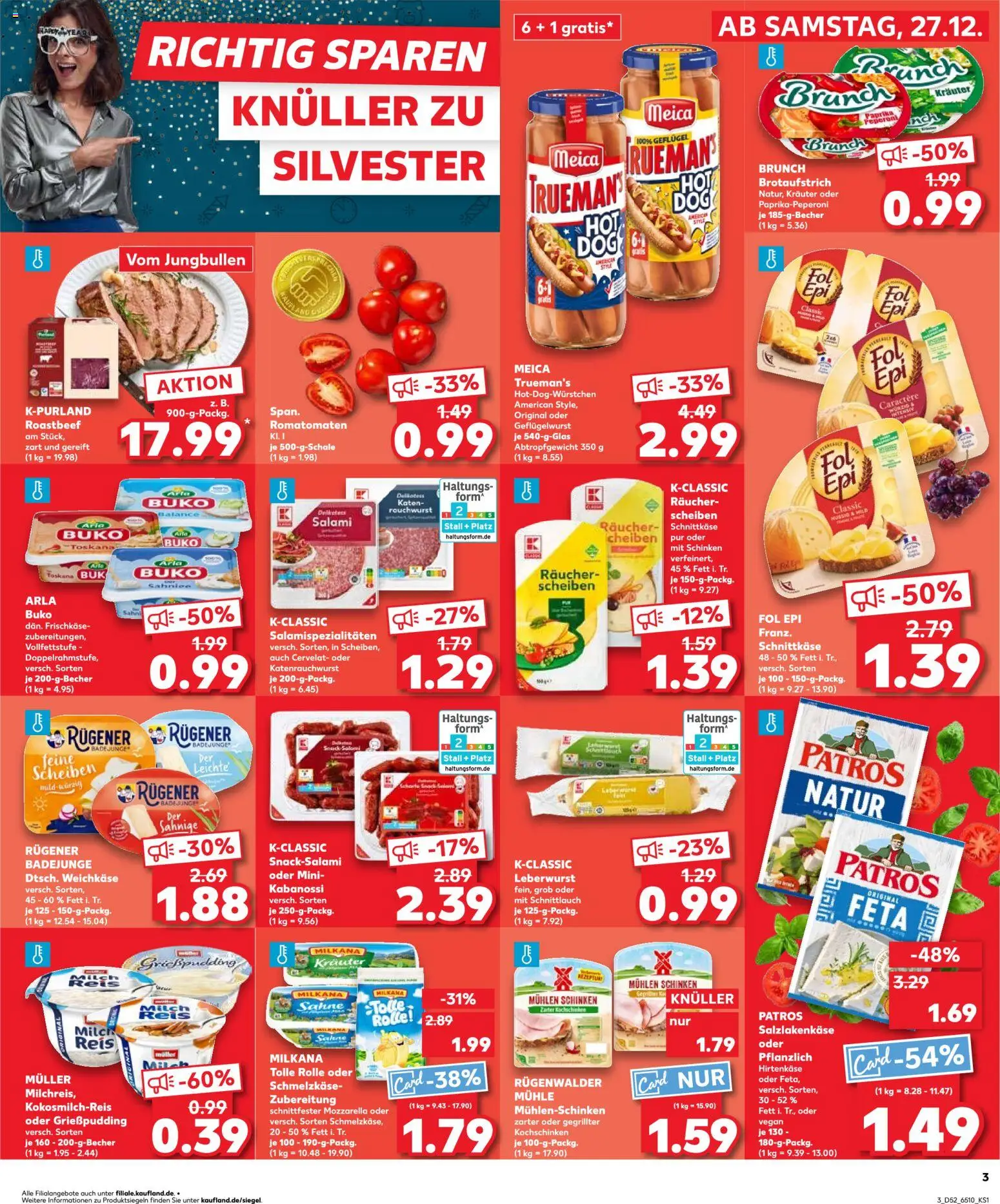 Kaufland prospekt Köln	 – gültig ab 27.12.2025 | Seite: 3 | Produkte: Mühle, Milkana, Patros, Reis