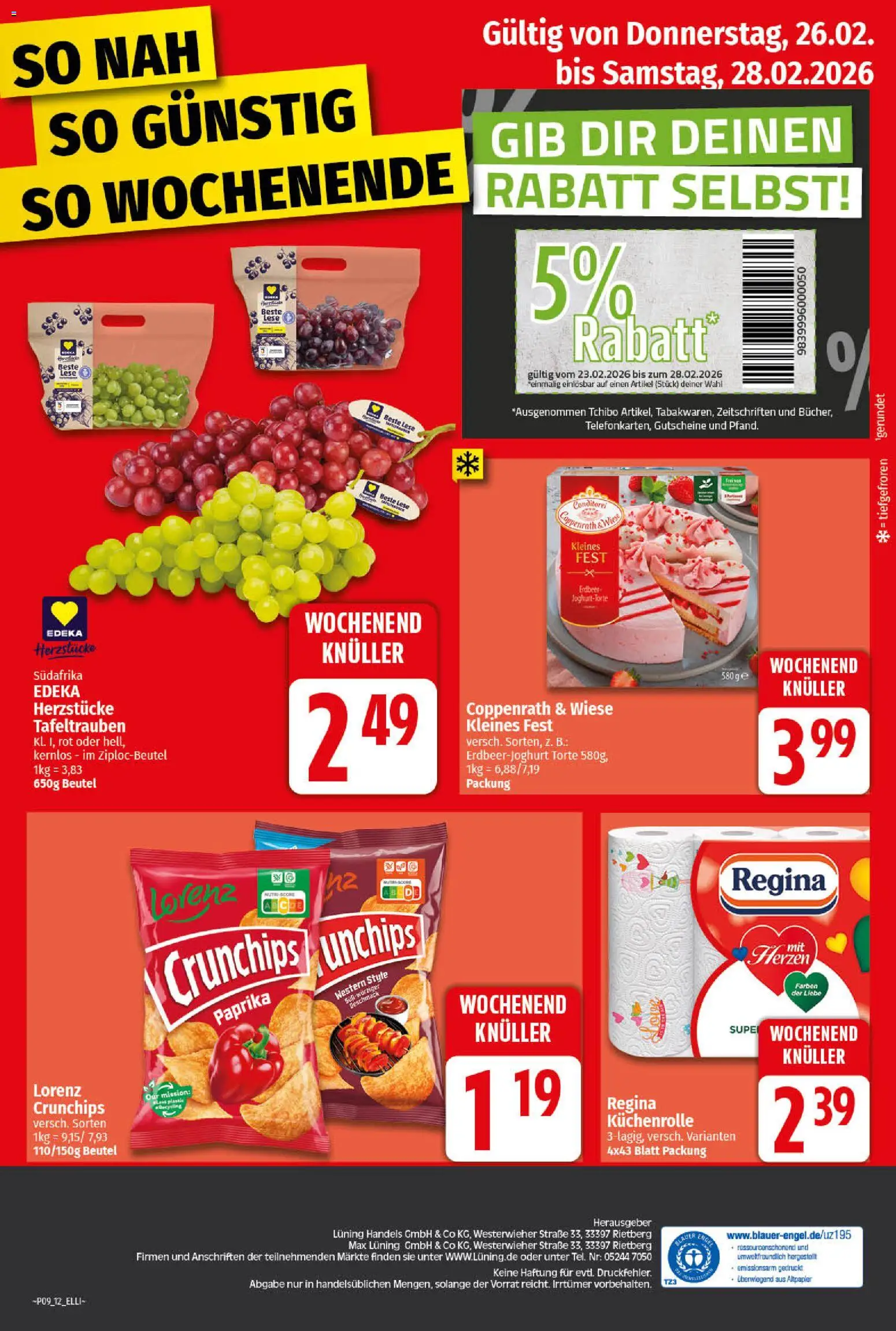 Elli Markt Prospekt 	 – gültig ab 23.02.2026 | Seite: 13 | Produkte: Paprika, Küchenrolle