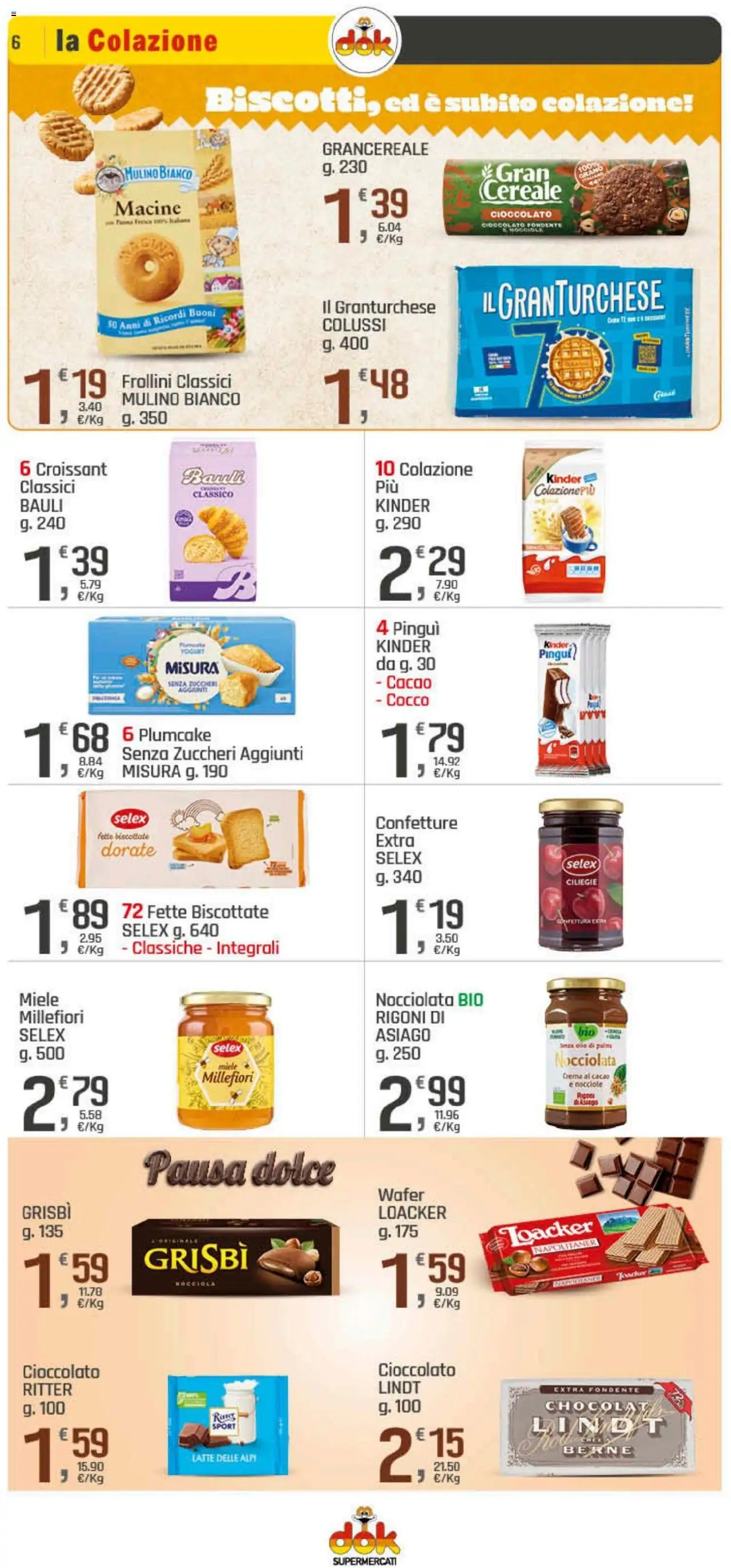 Volantino DOK del 09.10.2025 | Pagina: 6 | Prodotti: Olio, Cocco, Fette biscottate, Frollini