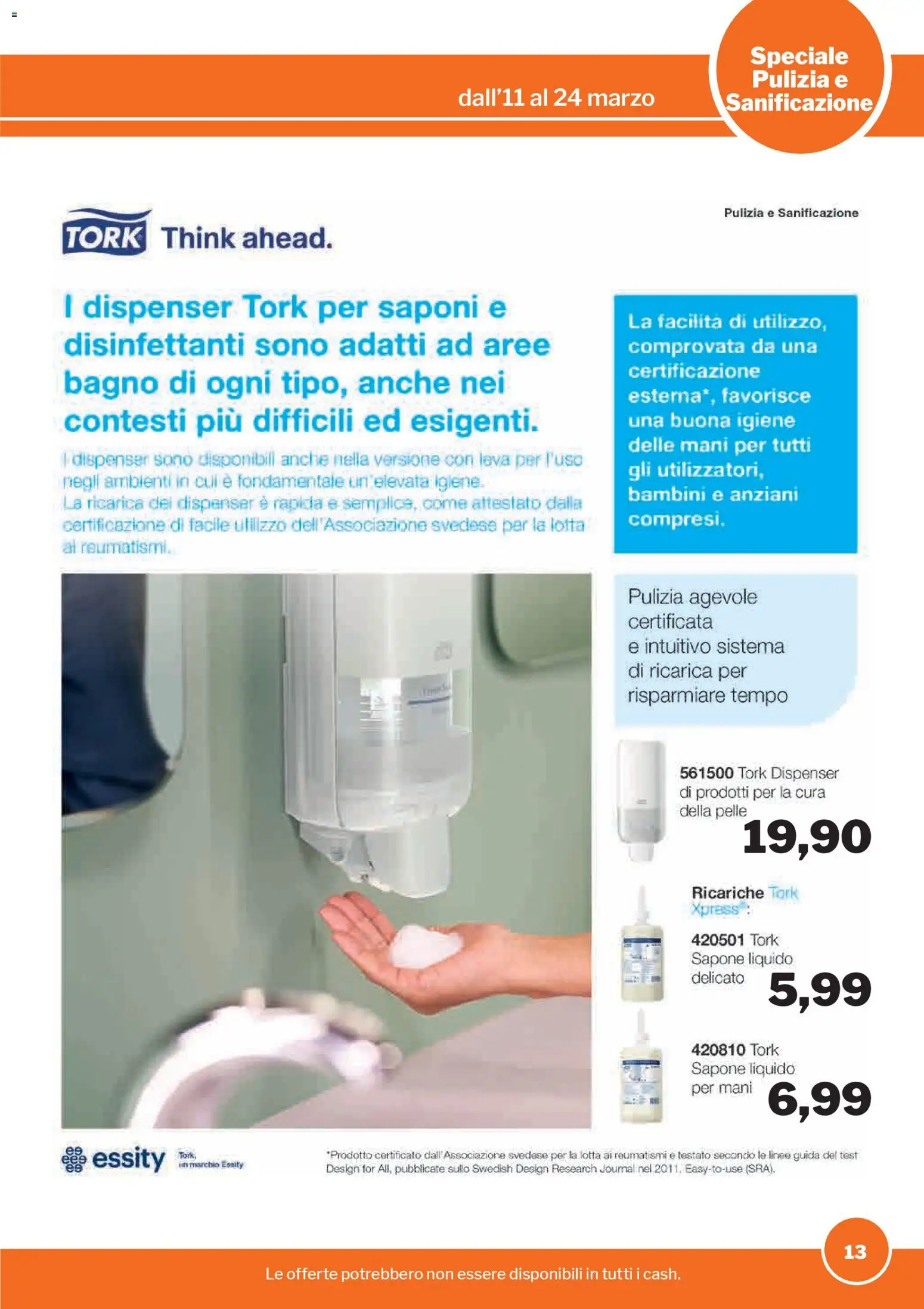 Volantino Sogegross del 11.03.2026 | Pagina: 13 | Prodotti: Sapone, Bagno