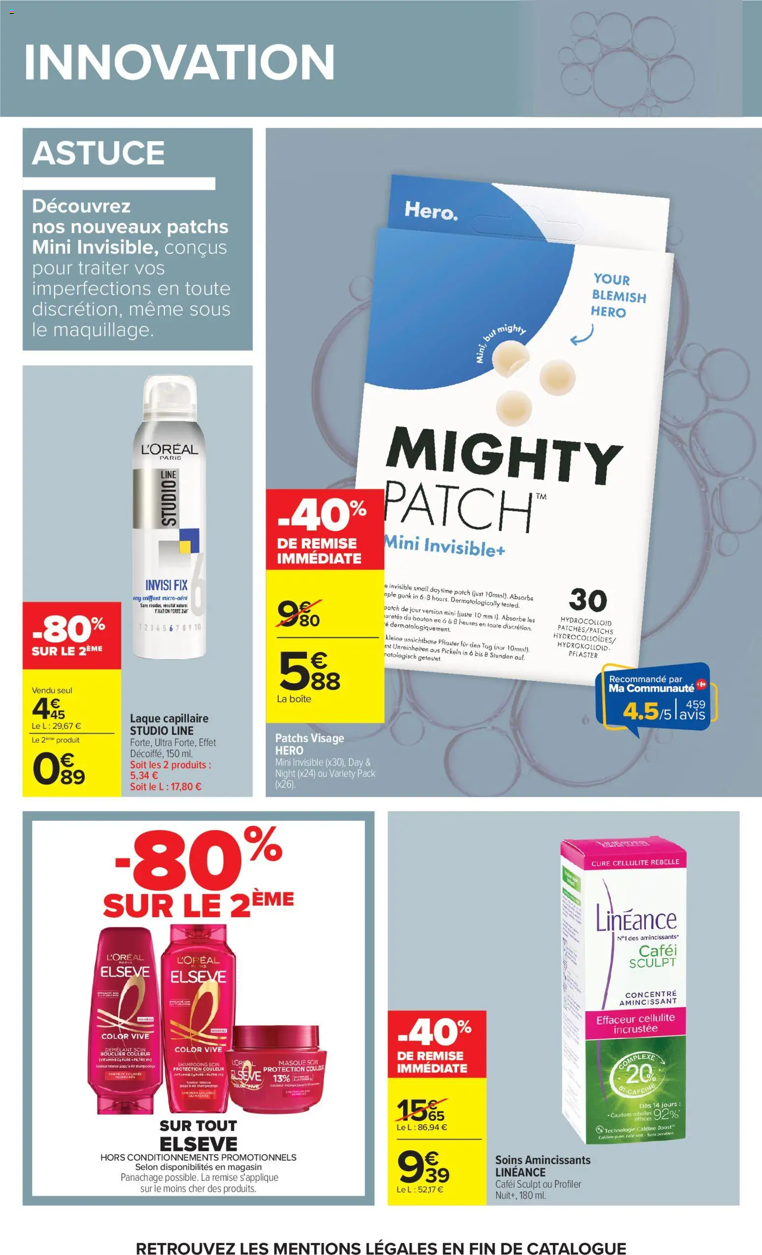 {H1} | Page: 4 | Produits: Shampooing, Masque, Laque