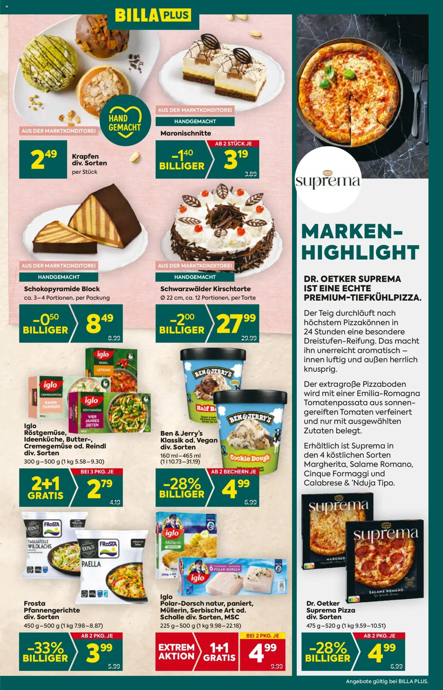 Billa Plus Flugblatt - Salzburg gültig ab 06.11.2025 | Seite: 13 | Produkte: Butter, Pizza, Tomaten