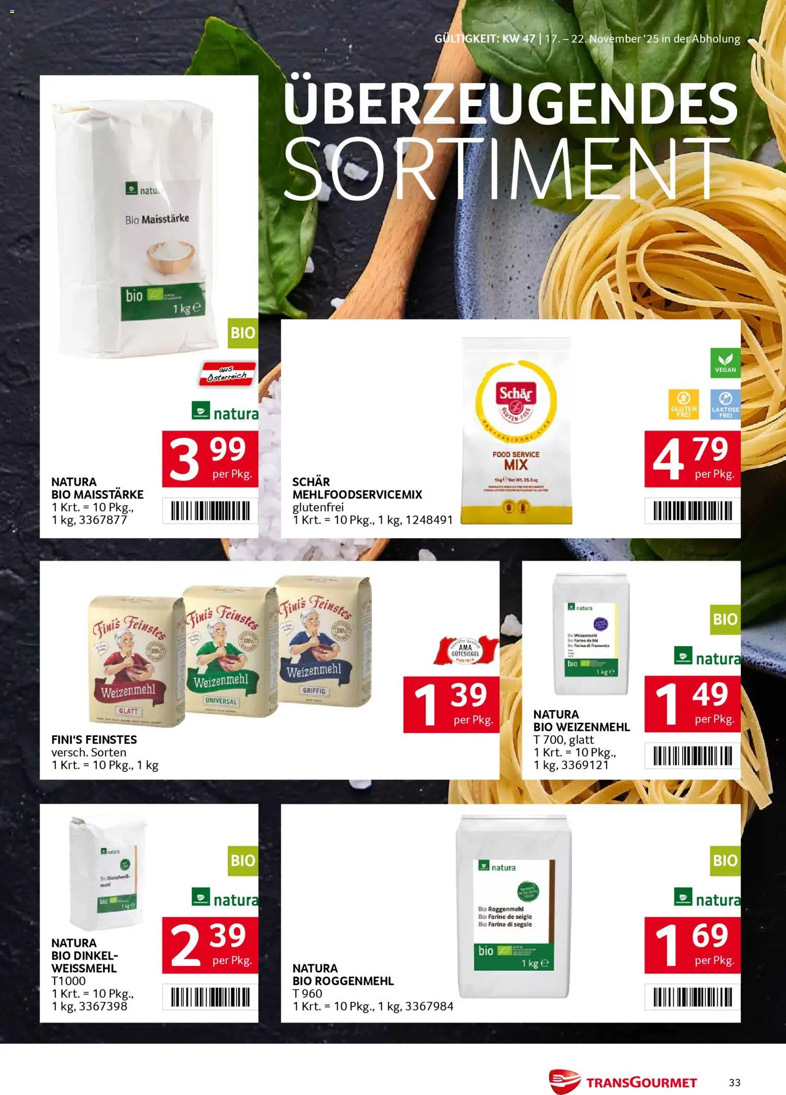 Transgourmet Flugblatt gültig ab 17.11.2025 | Seite: 33