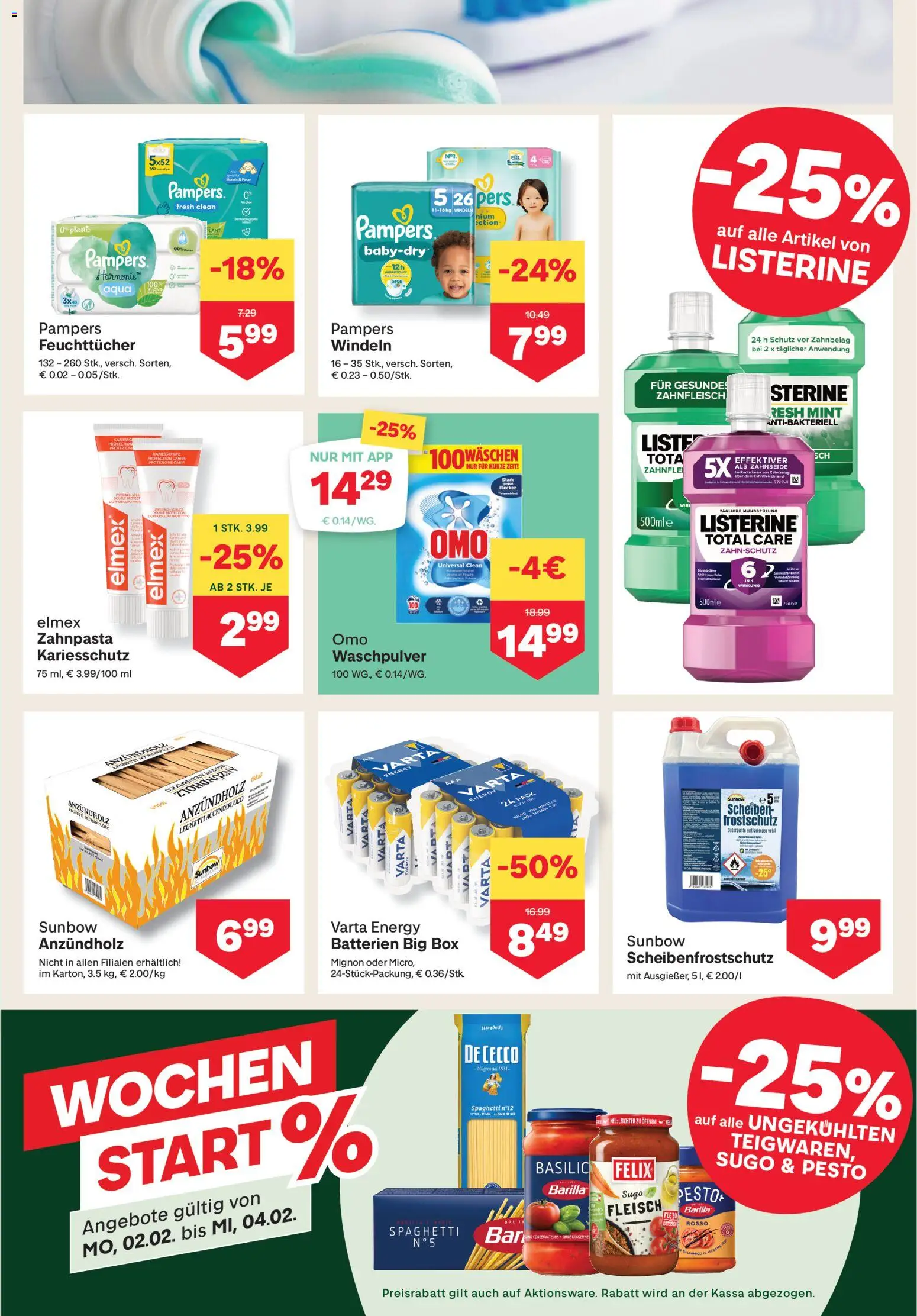 MPREIS Flugblatt gültig ab 29.01.2026 | Seite: 11 | Produkte: Box, Pampers, Hajdina liszt, Zahnpasta