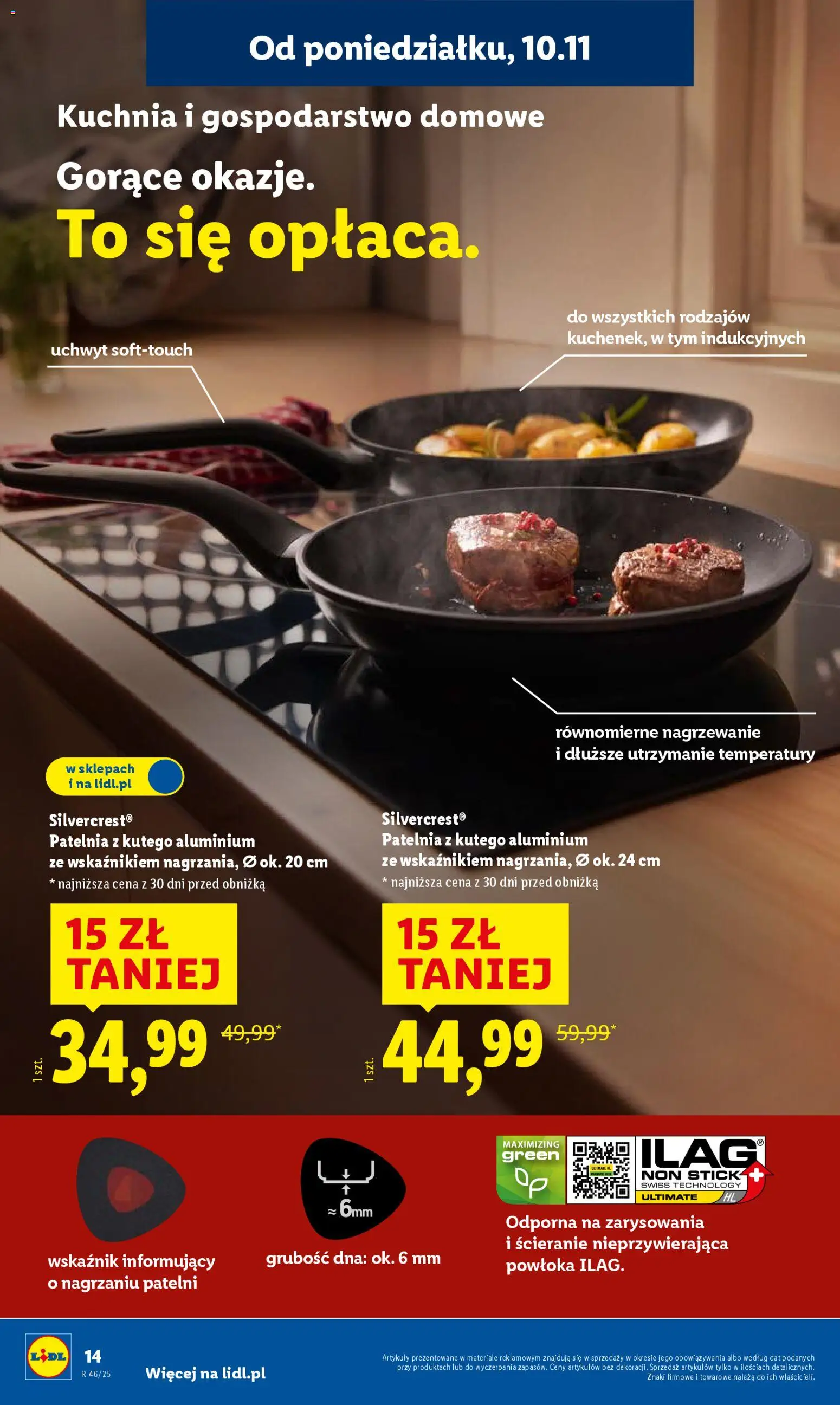 Lidl Katalog od 10.11.2025 | Strona: 18 | Produkty: Patelnia