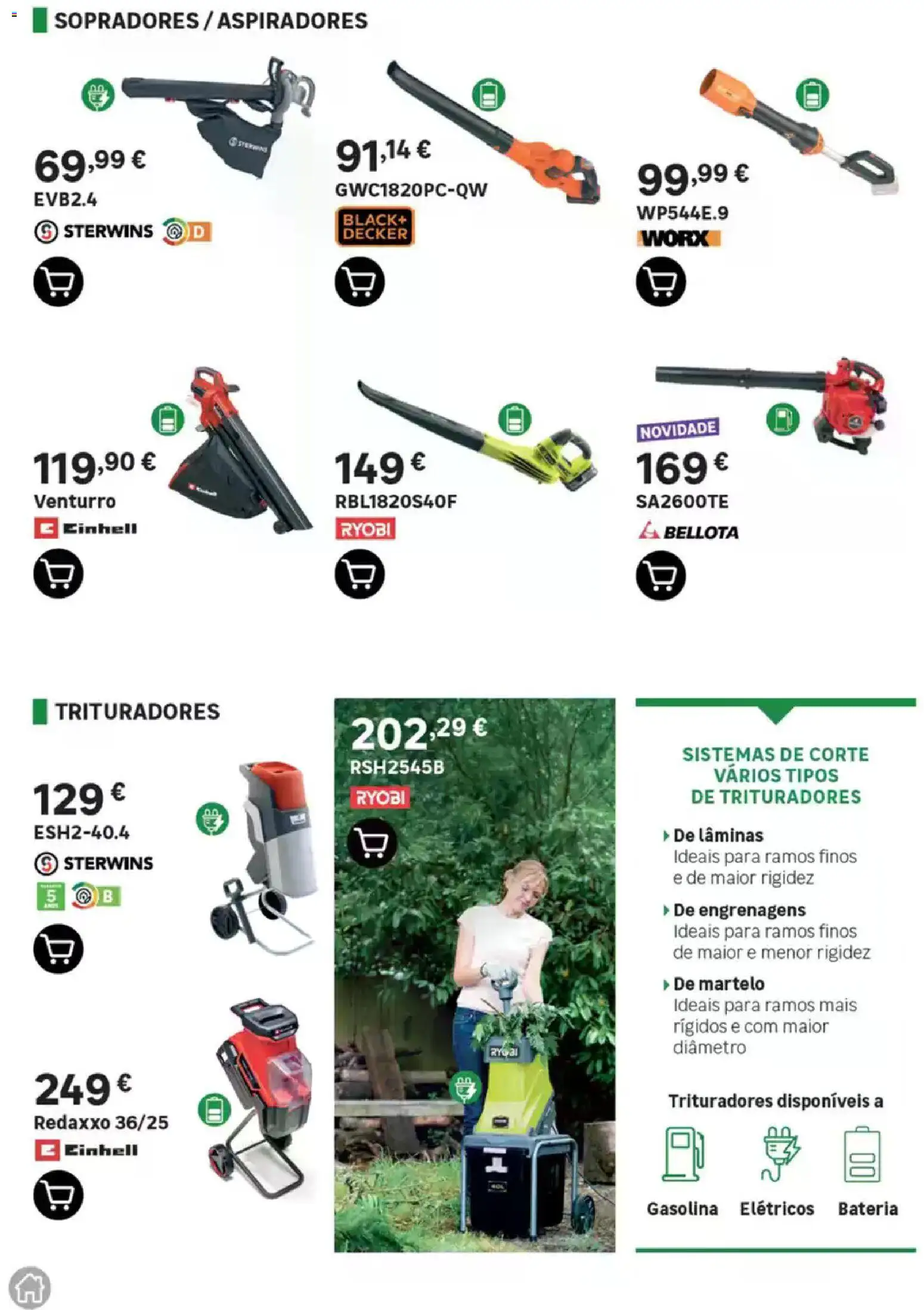 Leroy Merlin Catálogo Jardim │ válido de 12.03.2026 | Página: 94 | Produtos: Bateria, Martelo