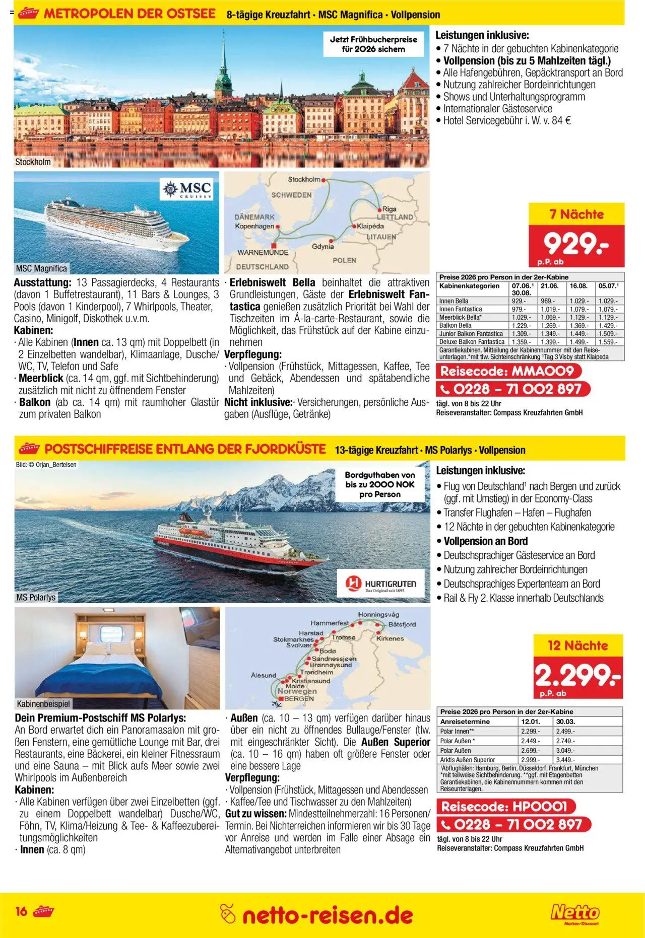 Netto Reisen Prospekt 	 - gültig ab dem 28.08.2025 | Seite: 16
