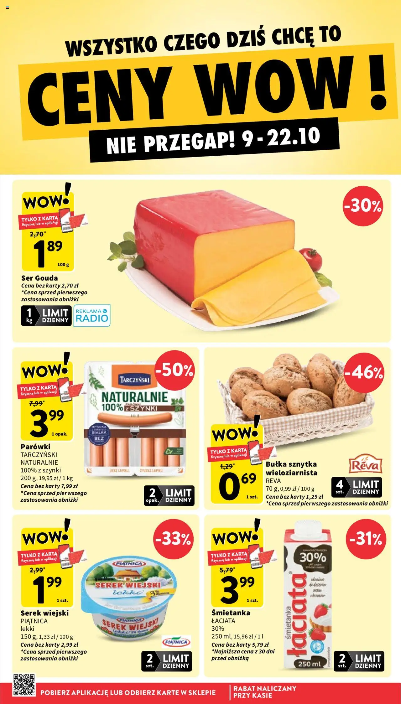Intermarche Gazetka od 16.10.2025 | Strona: 8 | Produkty: Radio, Parówki, Serek wiejski, Ser