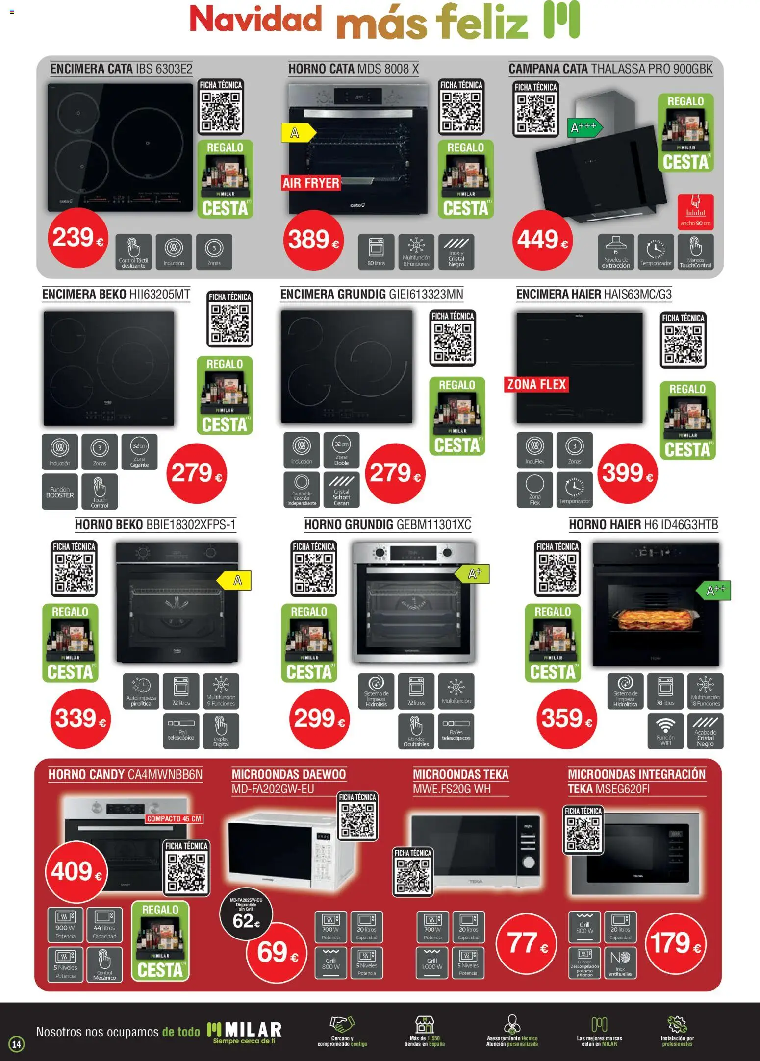 Milar folleto │ válido desde el 01.12.2025 | Página: 14 | Productos: Horno, Peso, Cesta