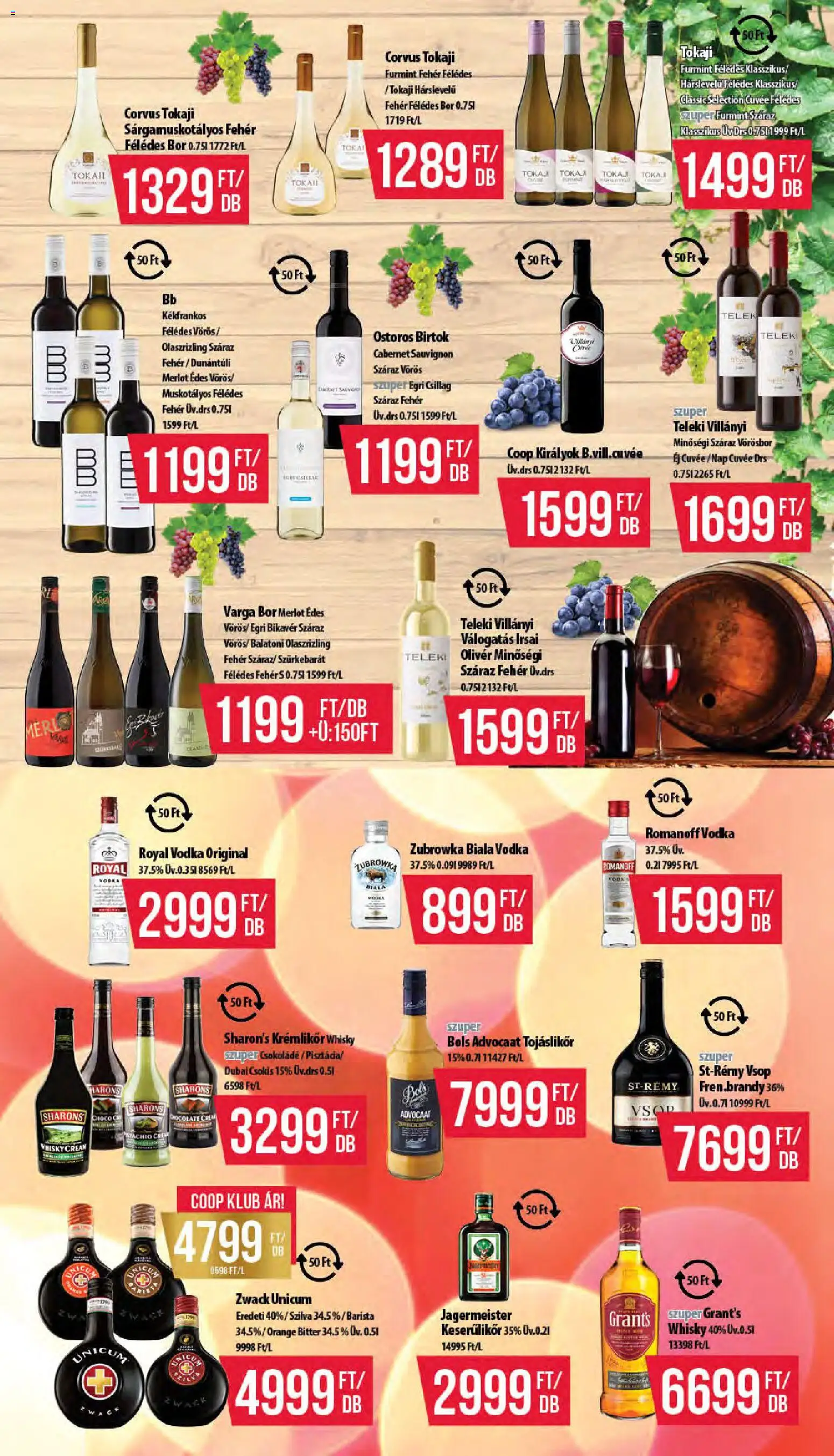 COOP akciós ujság - amely érvényes a következő dátumtól: 11.12.2025 | Oldal: 14 | Termékek: Jägermeister, Csokoládé, Vörösbor, Vodka