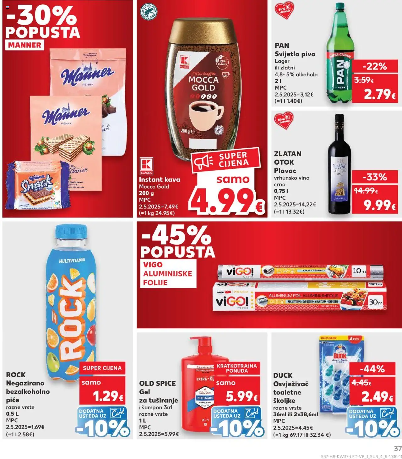 Kaufland katalog | vrijedi od 10.09.2025 | Stranica: 37 | Proizvodi: Kava, Pivo, Pan, Old Spice