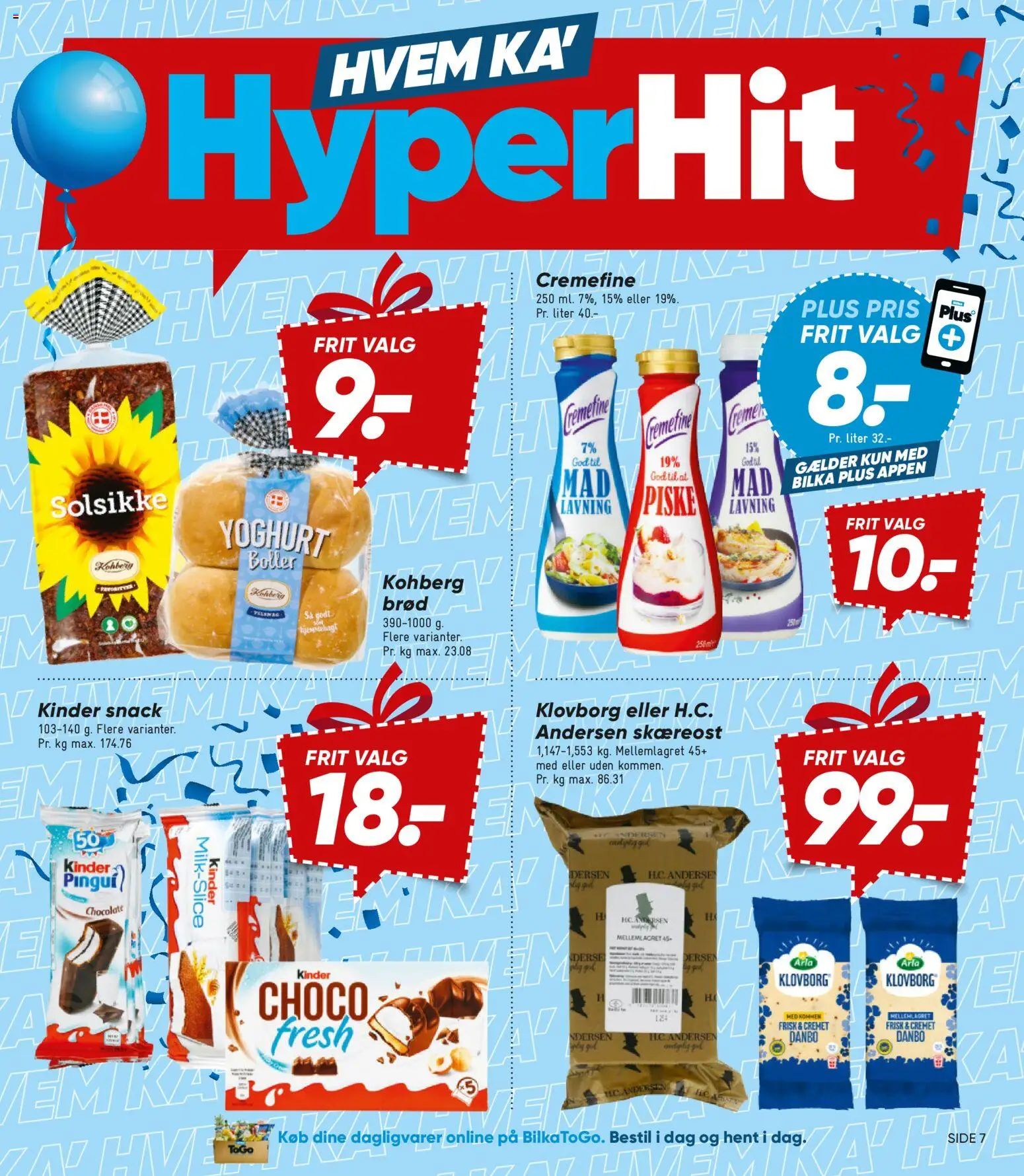 Bilka tilbudsavis – gyldig fra 20.02.2026 | Side: 7 | Produkter: Yoghurt, Brød