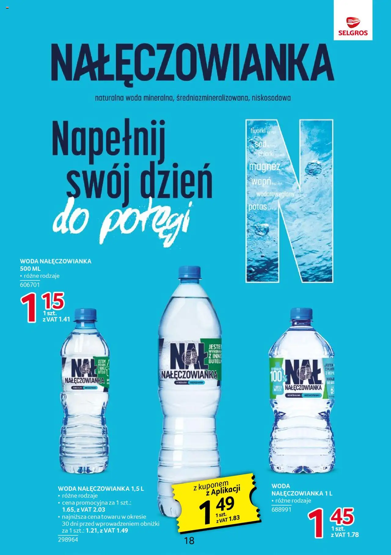 Selgros cash&carry Gazetka - Markowe produkty od 23.10.2025 | Strona: 18 | Produkty: Woda