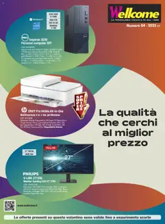 Volantino Wellcome del 18.04.2025 | Pagina: 1 | Prodotti: Monitor, Computer, Video, USB