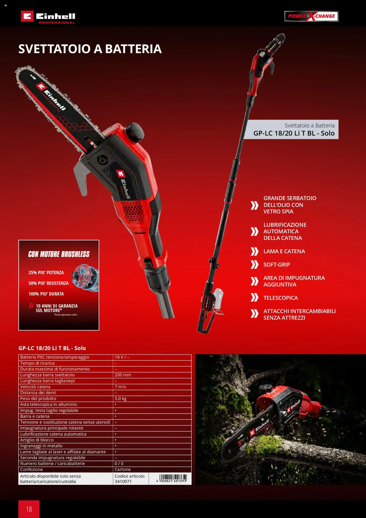 Volantino Einhell del 02.03.2026 | Pagina: 20 | Prodotti: Tagliasiepi, Alluminio, Batteria, Batterie