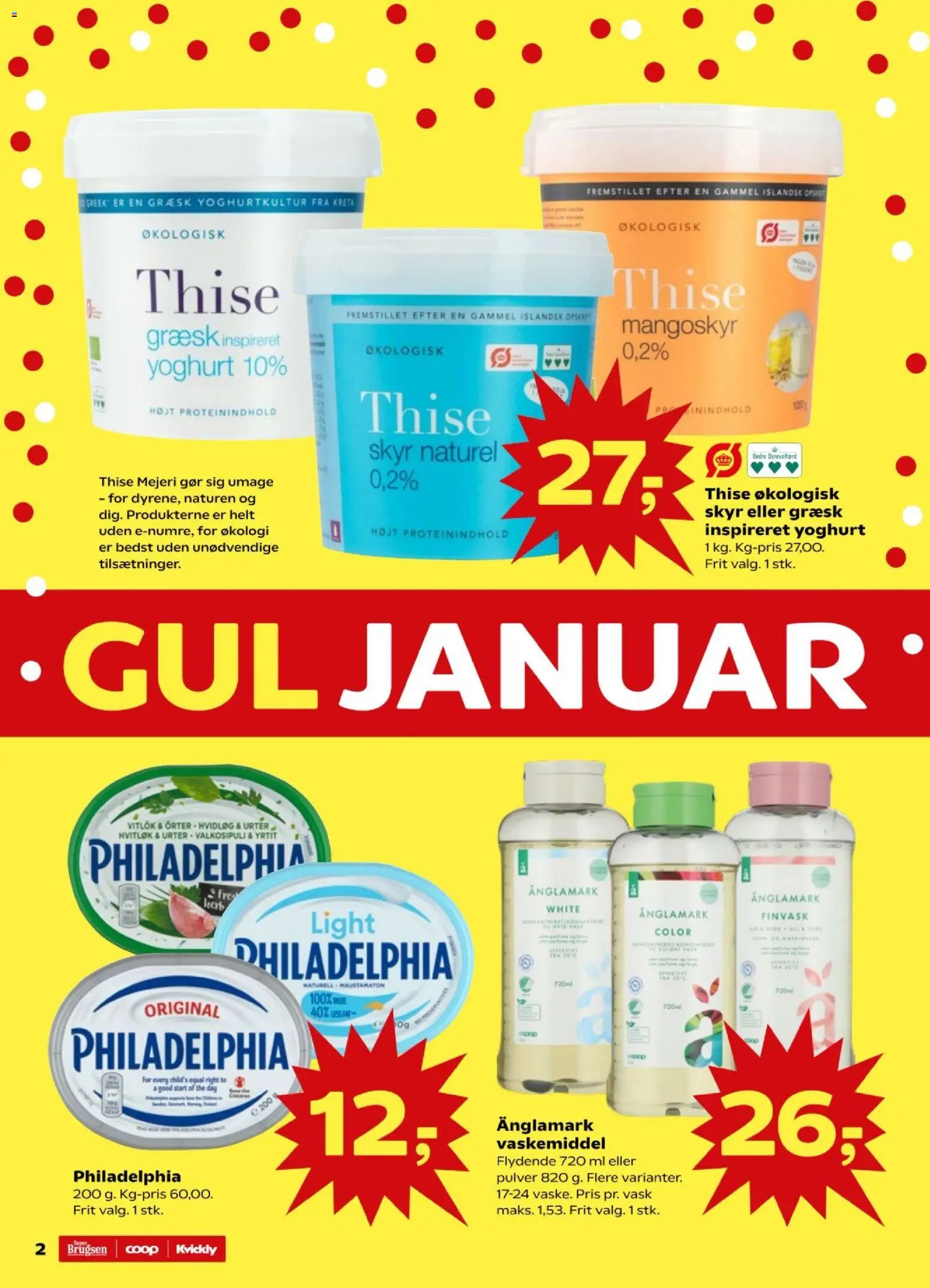 Kvickly tilbudsavis – gyldig fra 16.01.2026 | Side: 2 | Produkter: Yoghurt, Skyr, Hvidløg