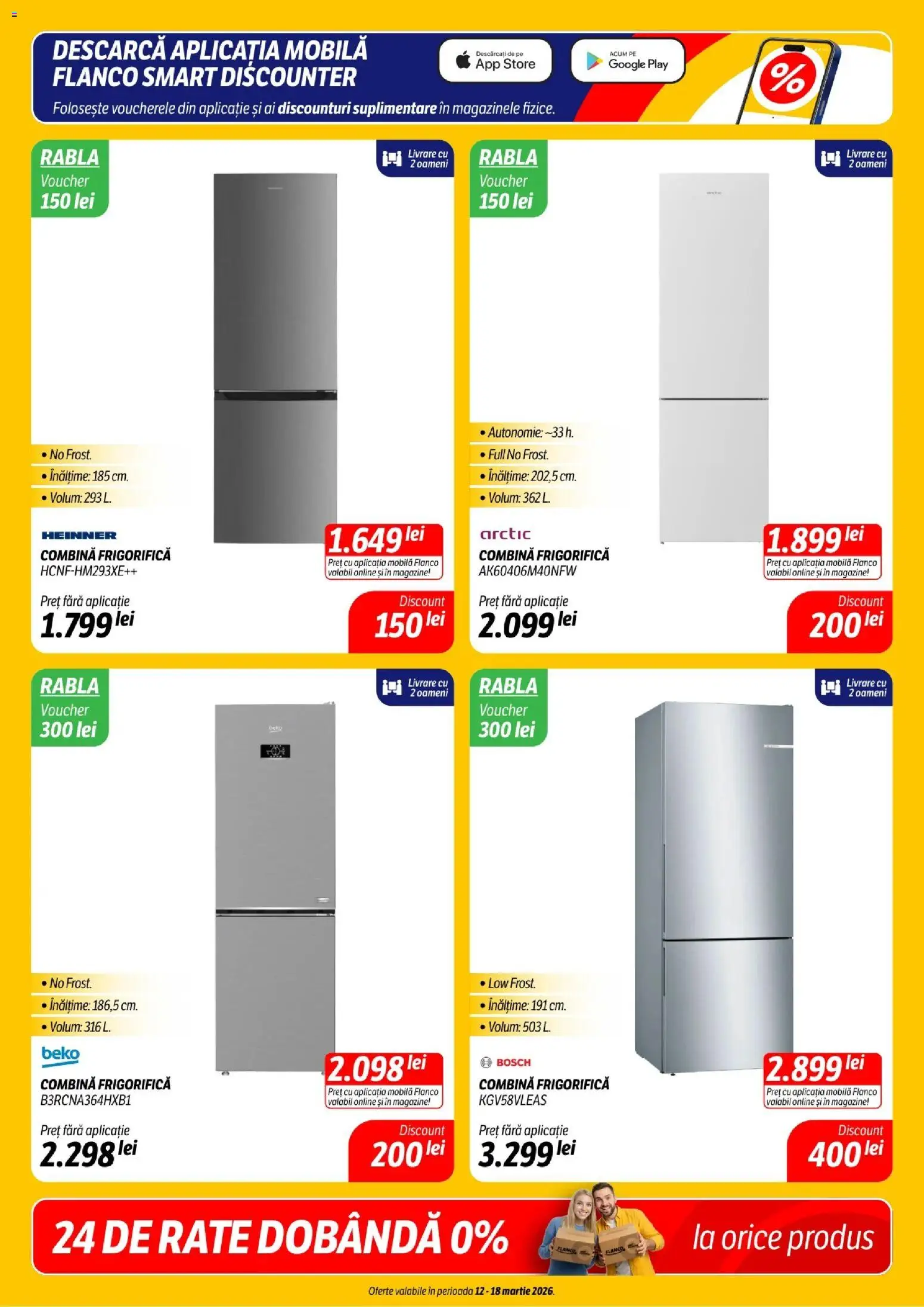 Noul catalog Flanco – valabil de la 12.03.2026 | Pagină: 8 | Produse: Combină frigorifică