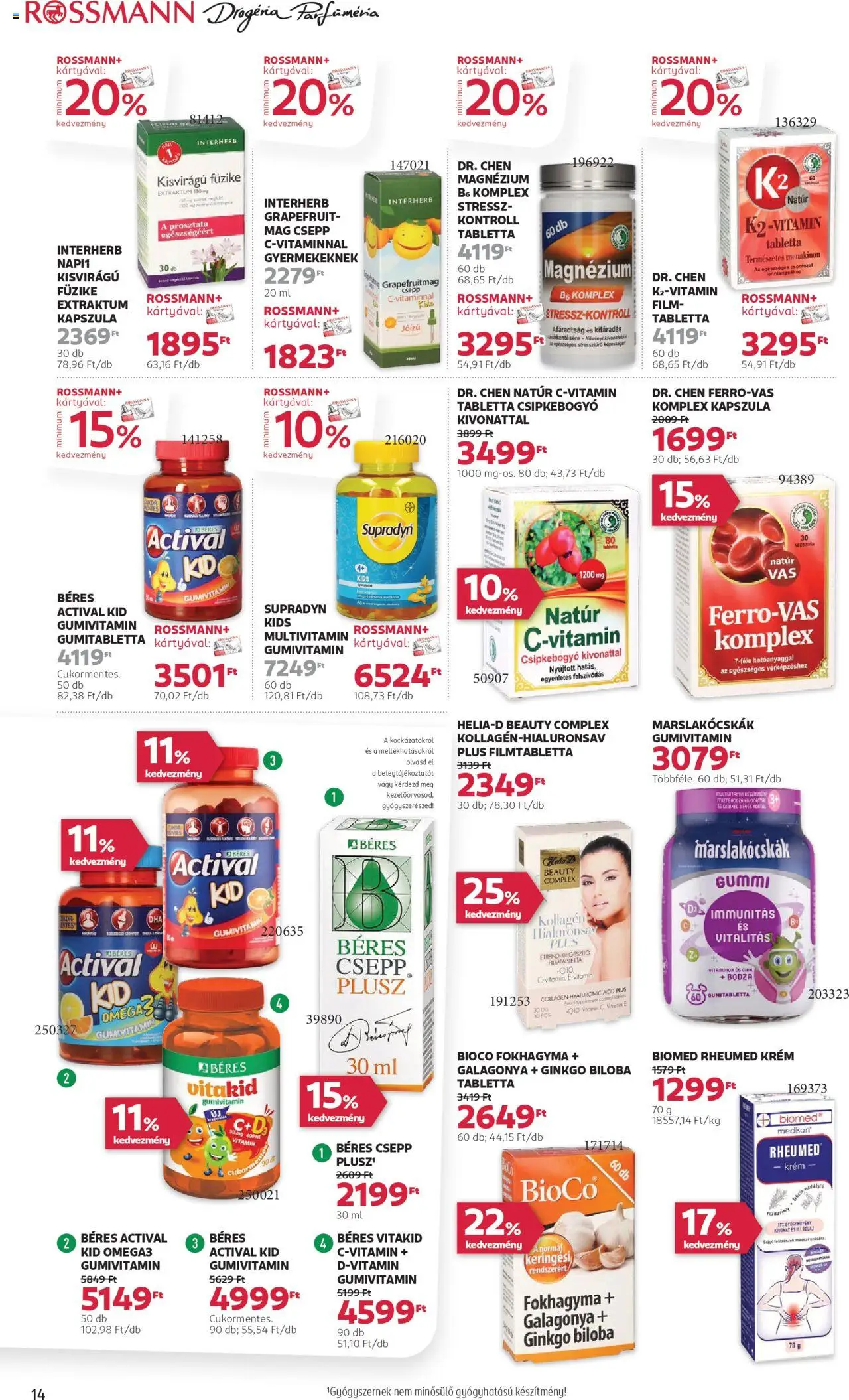 Rossmann akciós ujság - amely érvényes a következő dátumtól: 25.08.2025 | Oldal: 16 | Termékek: Fokhagyma, Ginkgo biloba, Vitamin c, Grapefruit