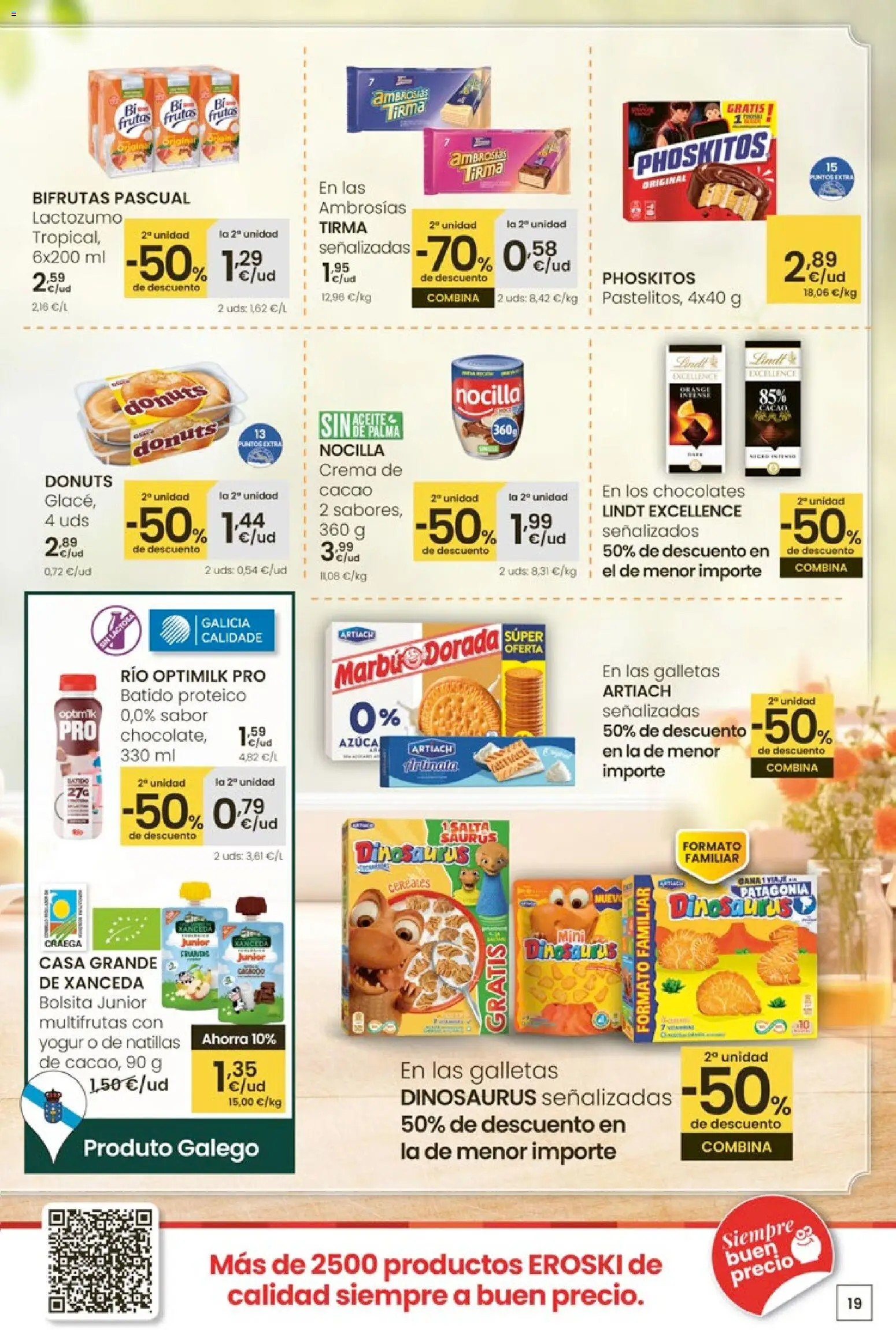 Eroski - Quieres ahorrar conmigo │ válido desde el 26.03.2026 | Página: 19 | Productos: Cereales, Κεραία, Crema, Donuts