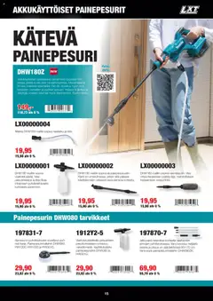 Makita tarjoukset - LXT Puutarha 2025 – voimassa 08.05.2025 alkaen | Sivu: 15